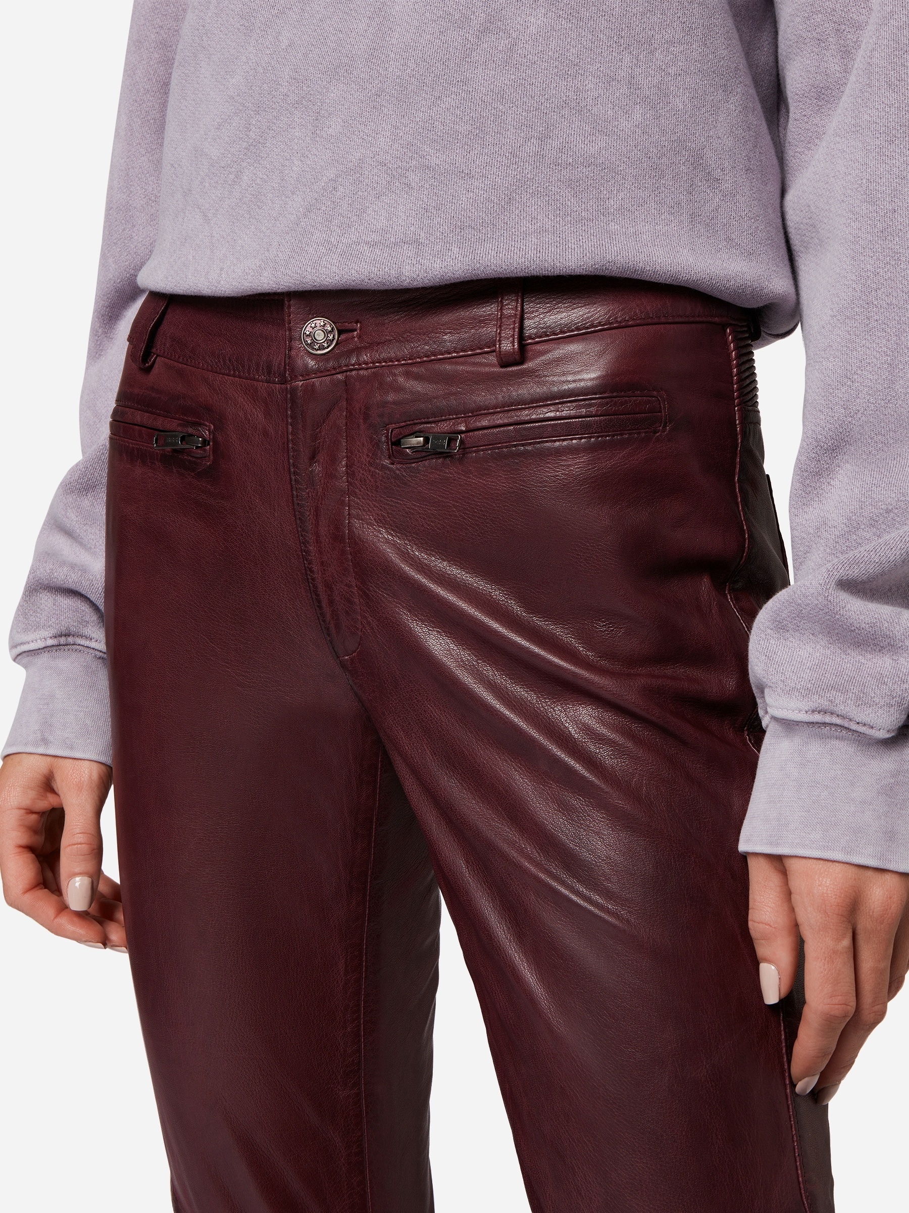 RICANO Bikerhose »Lederhose Donna«  Handgefertigt aus echtem Leder