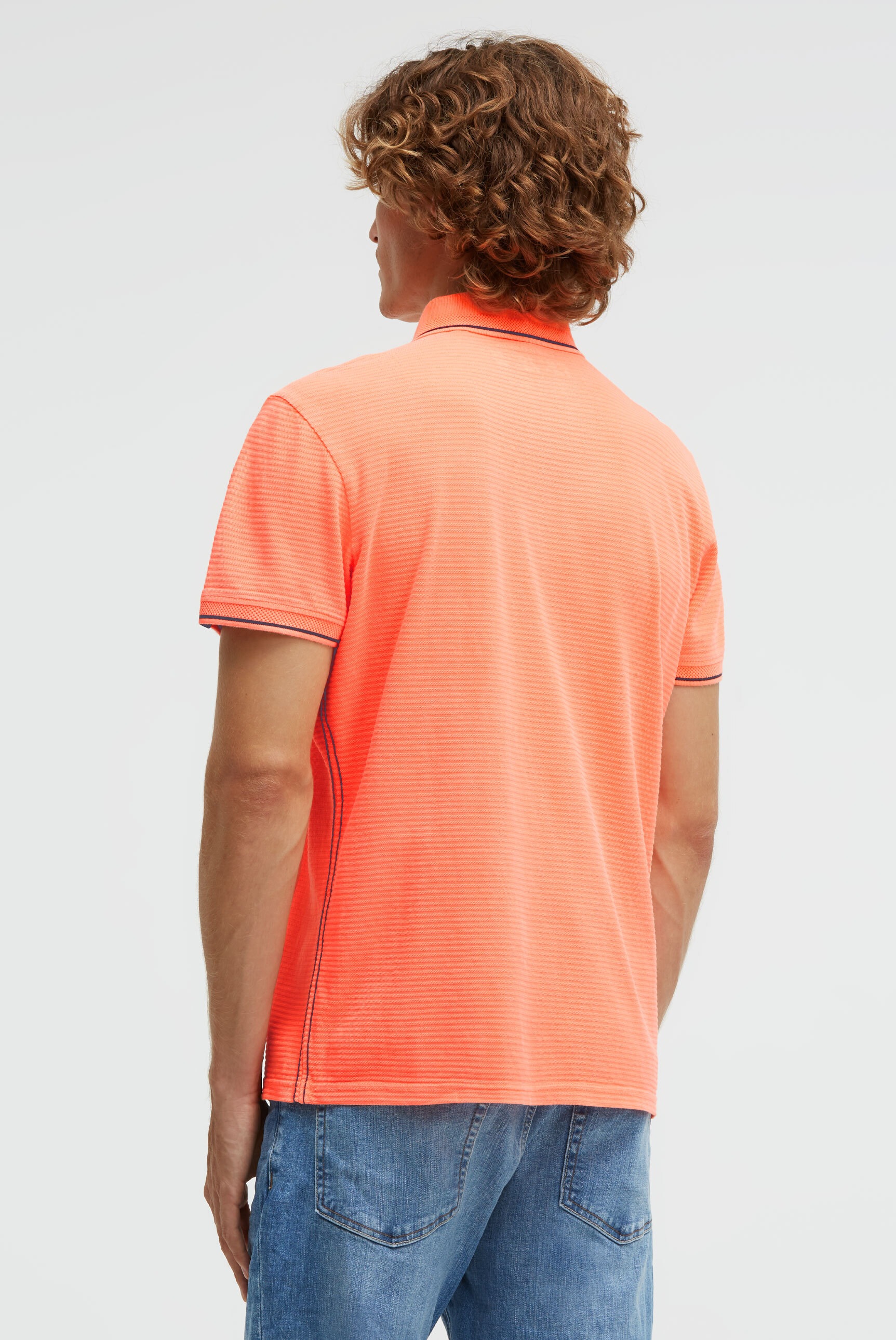 CAMP DAVID Poloshirt mit Kontrastnähten
