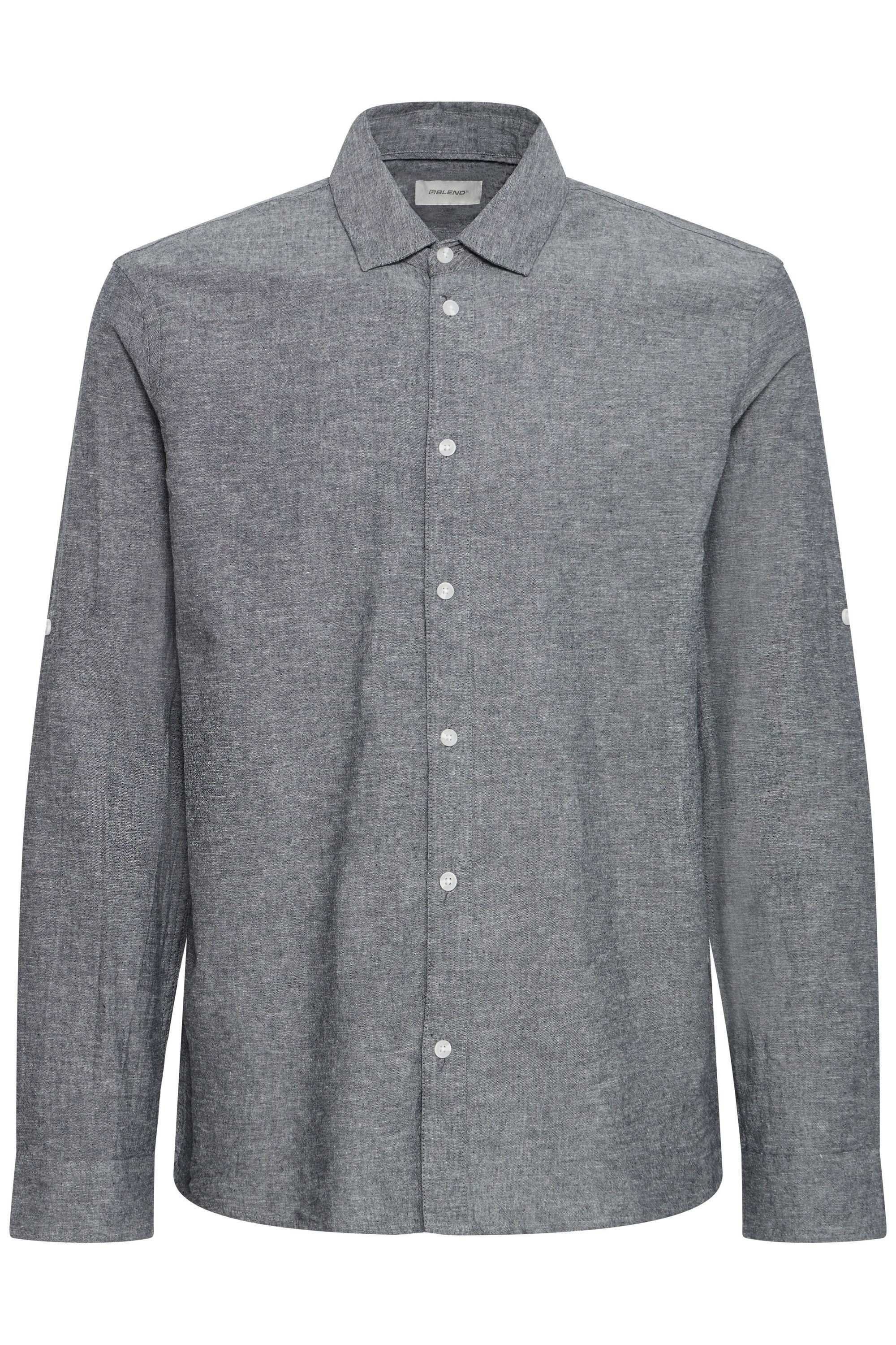 Blend Leinenhemd "BHAban Slub Linen Mix" Slub Hemd Leinen Mix günstig online kaufen