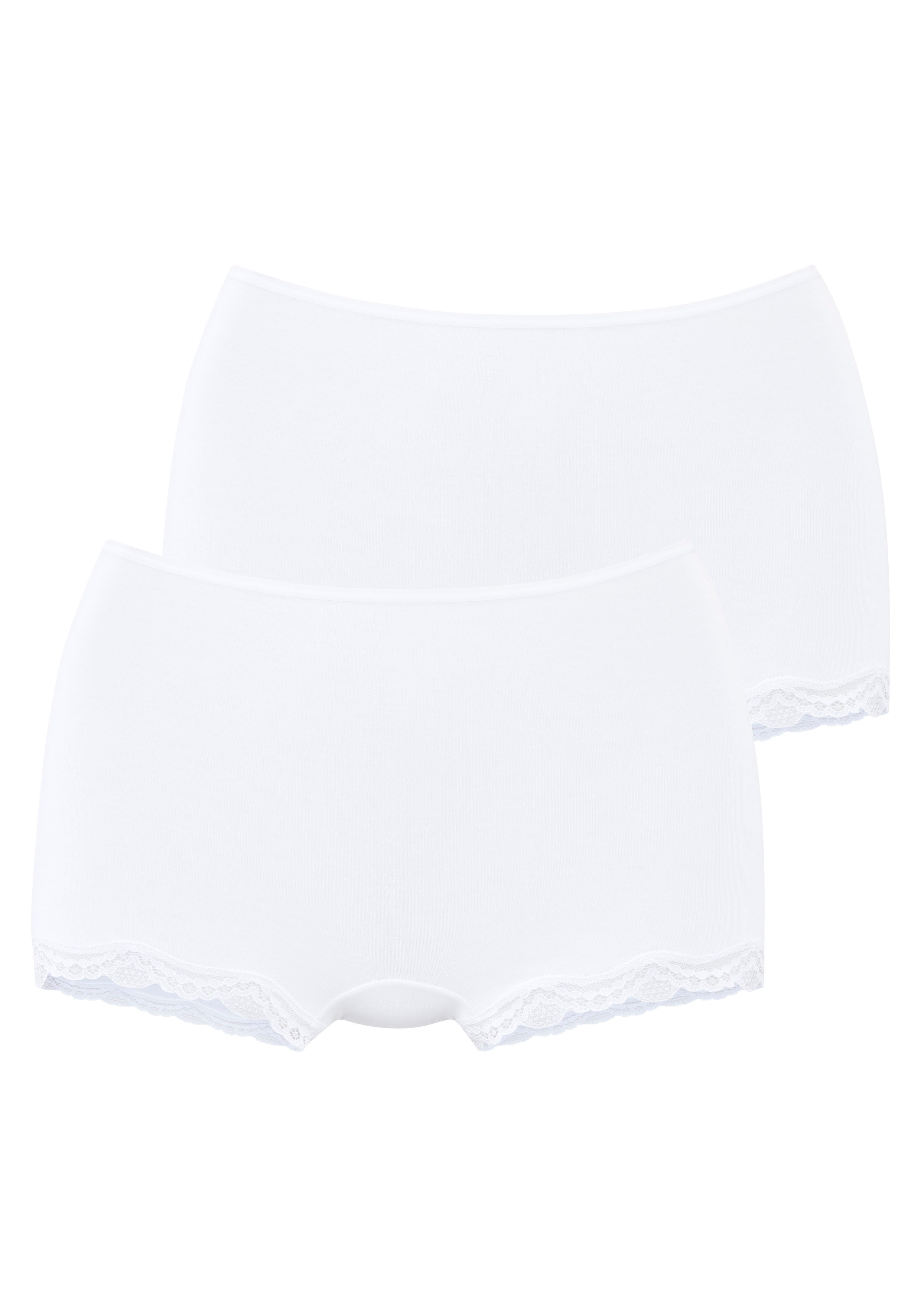 LASCANA Panty 2er-Pack, aus hochwertiger Modal-Qualität mit Spitze