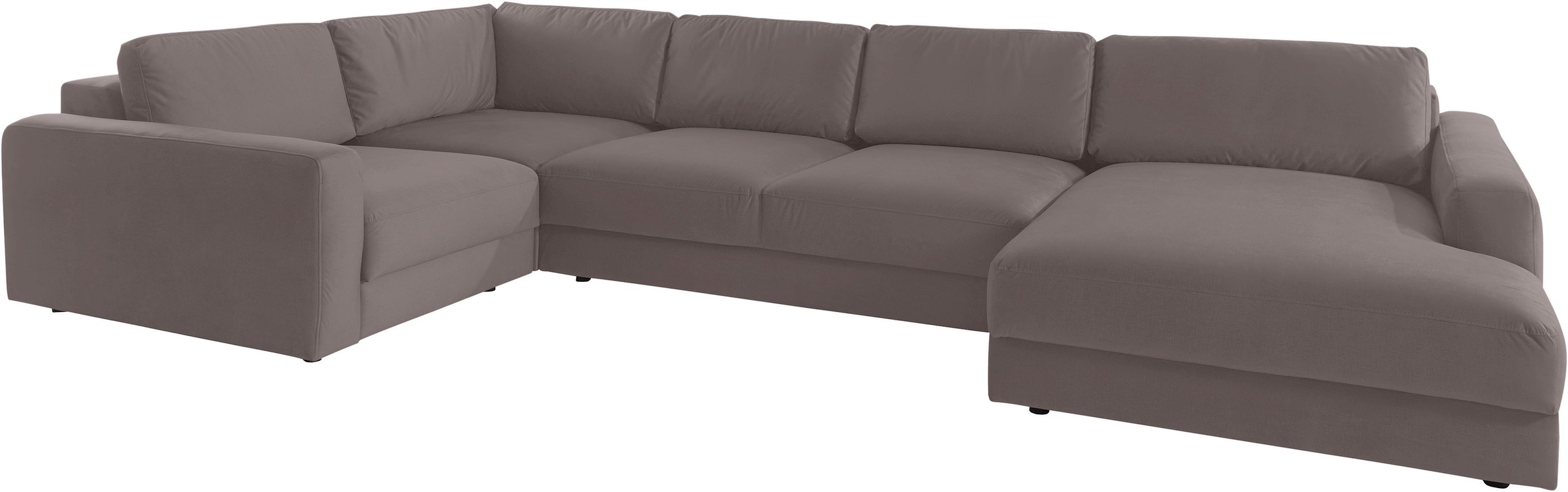 Places of Style Wohnlandschaft »Bloomfield, U-Form«, mit extra tiefer Sitzfläche, wahlweise mit Sitztiefenverstellung