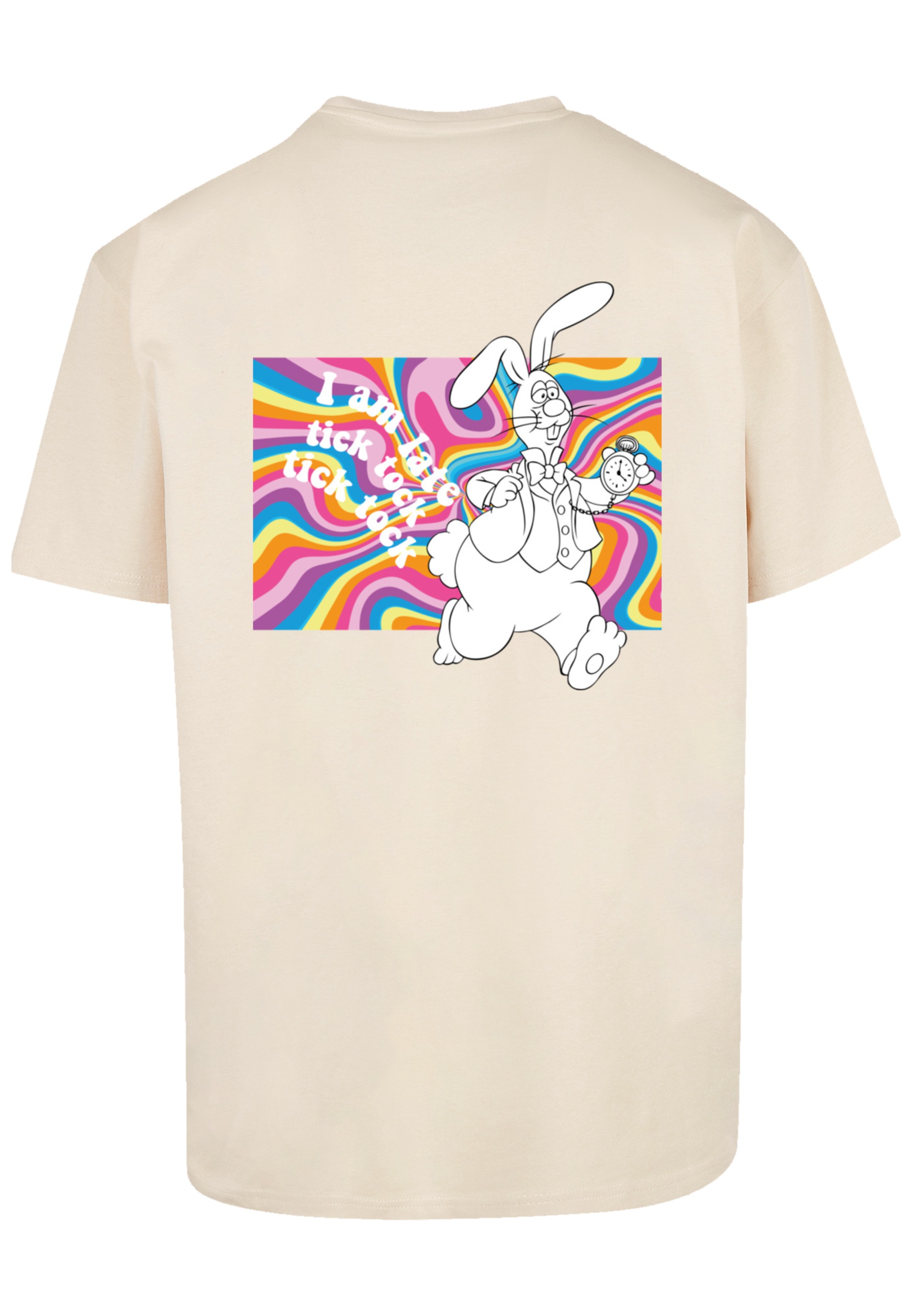 F4NT4STIC T-Shirt »Alice im Wunderland Uhr Hase«, Premium Qualität, Nostalgie, Kinderserie