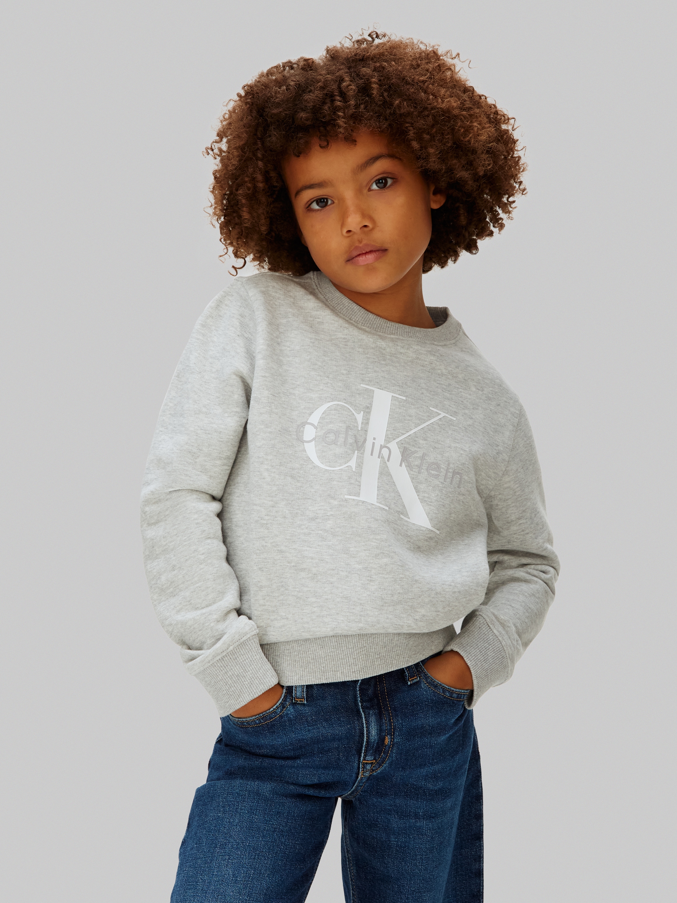 Calvin Klein Jeans Sweatshirt "MONO LOGO", Regular fit für Kinder, mit Logoschriftzug