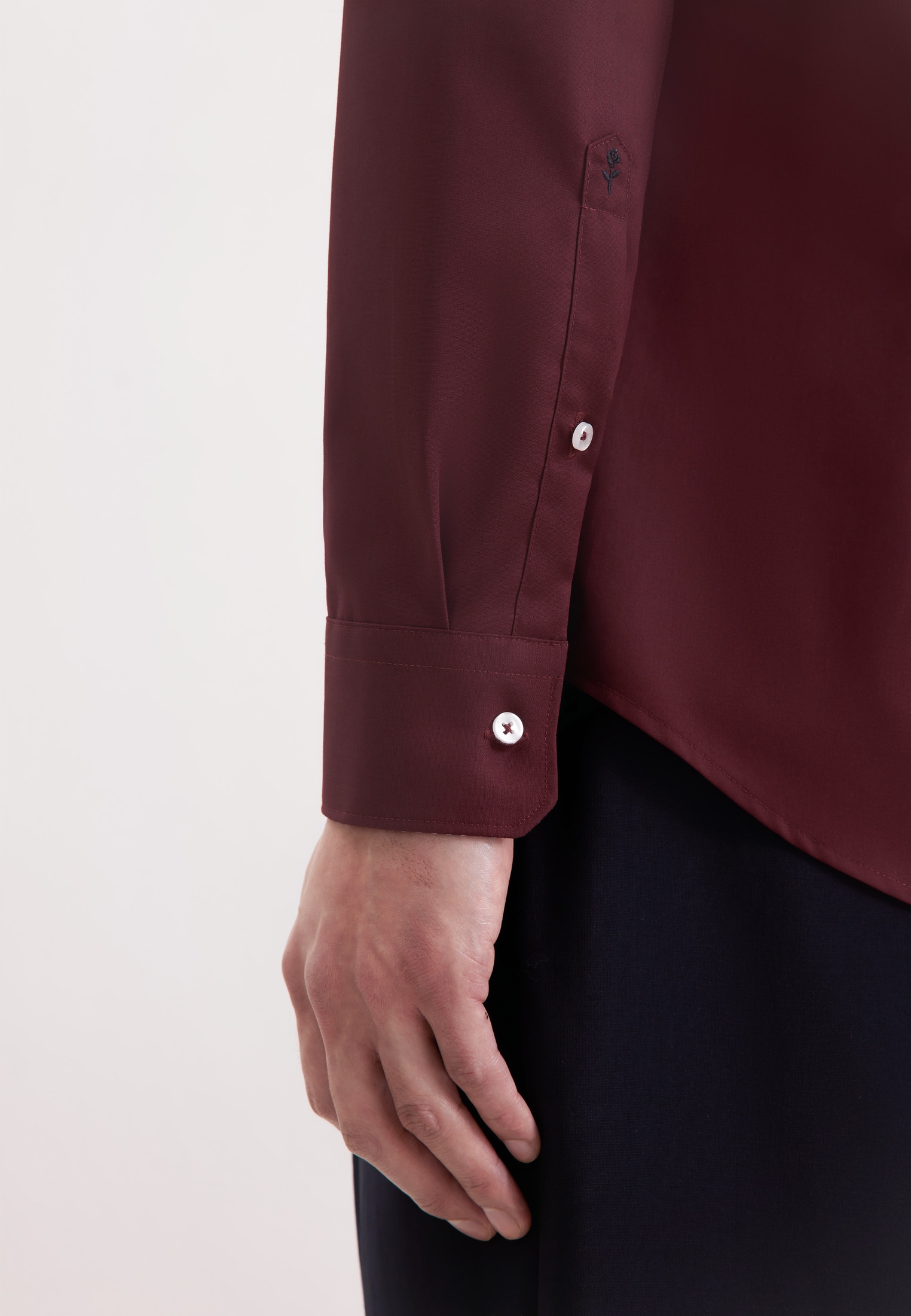 seidensticker Businesshemd »Schwarze Rose«, Slim 1/1 Kentkragen Uni