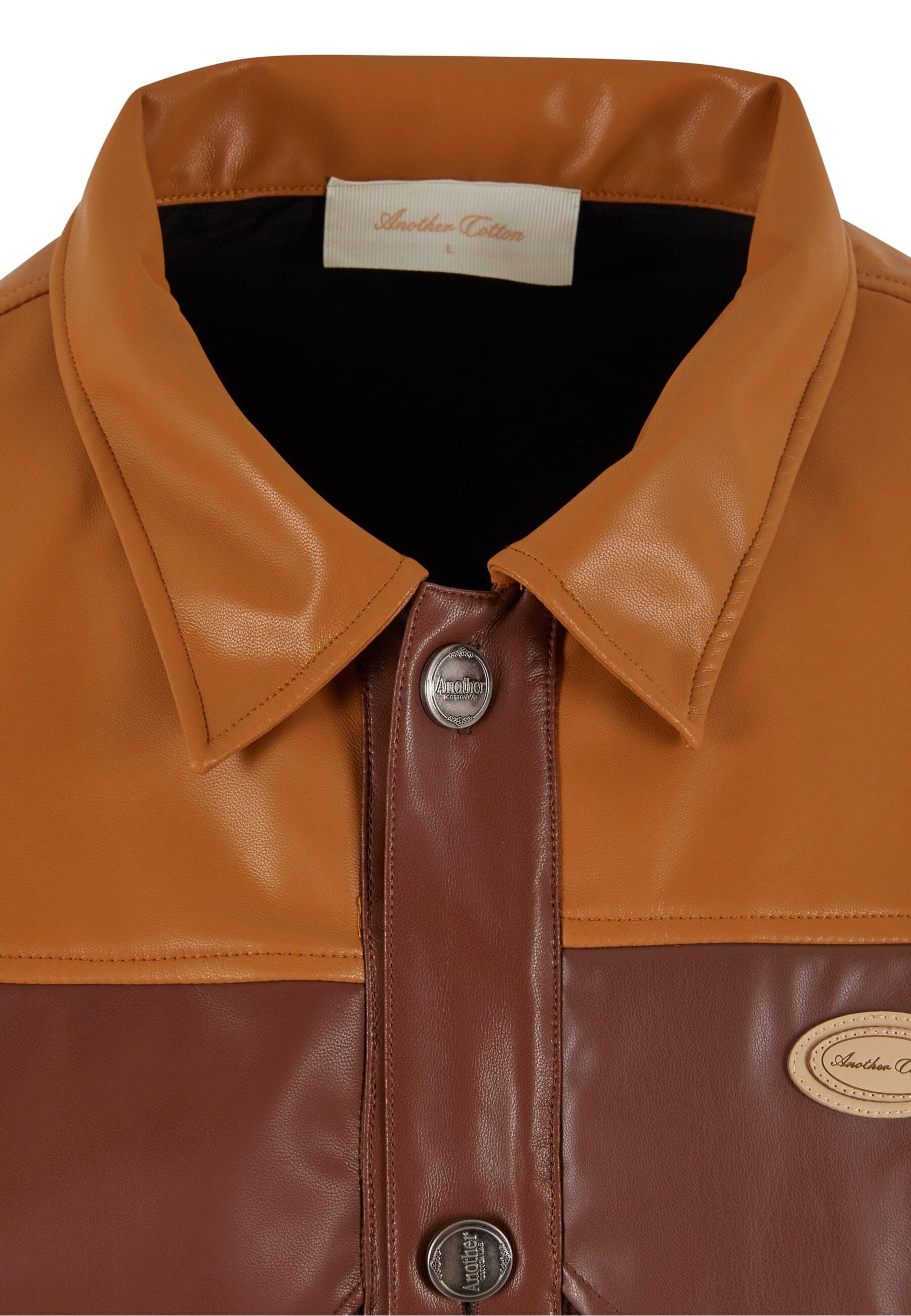 Another Cotton Lab Lederjacke »Another Cotton Lab Another Oversize Vegan Leather Jacket«, (1 St.), ohne Kapuze