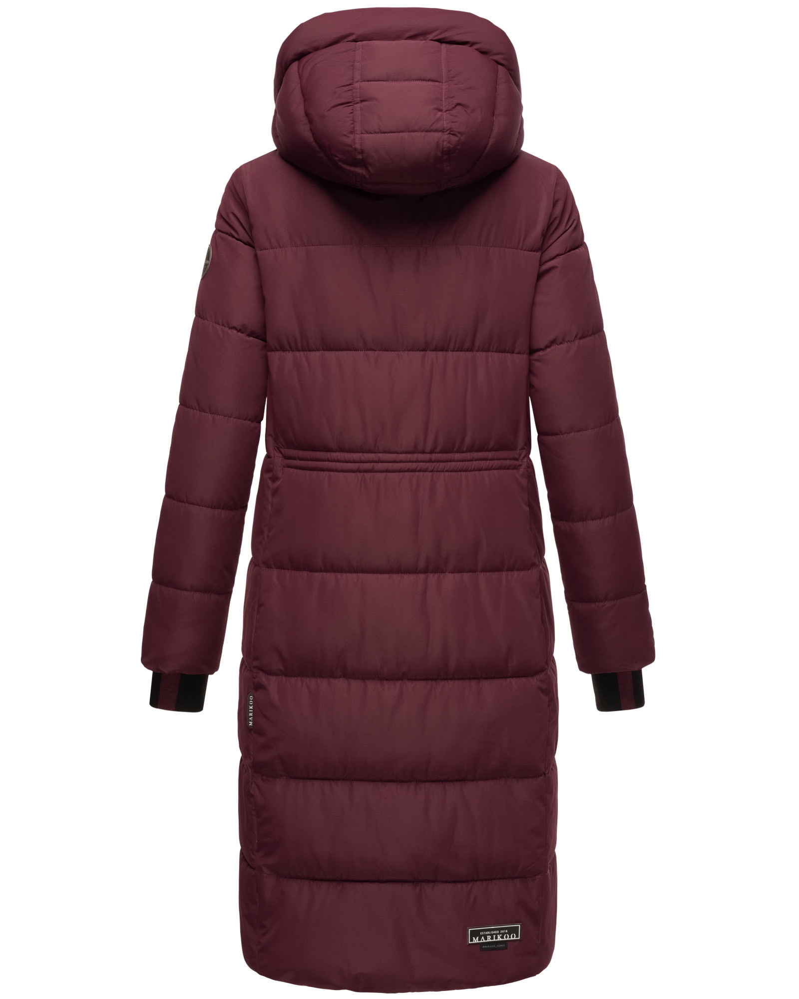 Marikoo Steppjacke »Zuraraa XVI«, langer Winter Mantel gesteppt