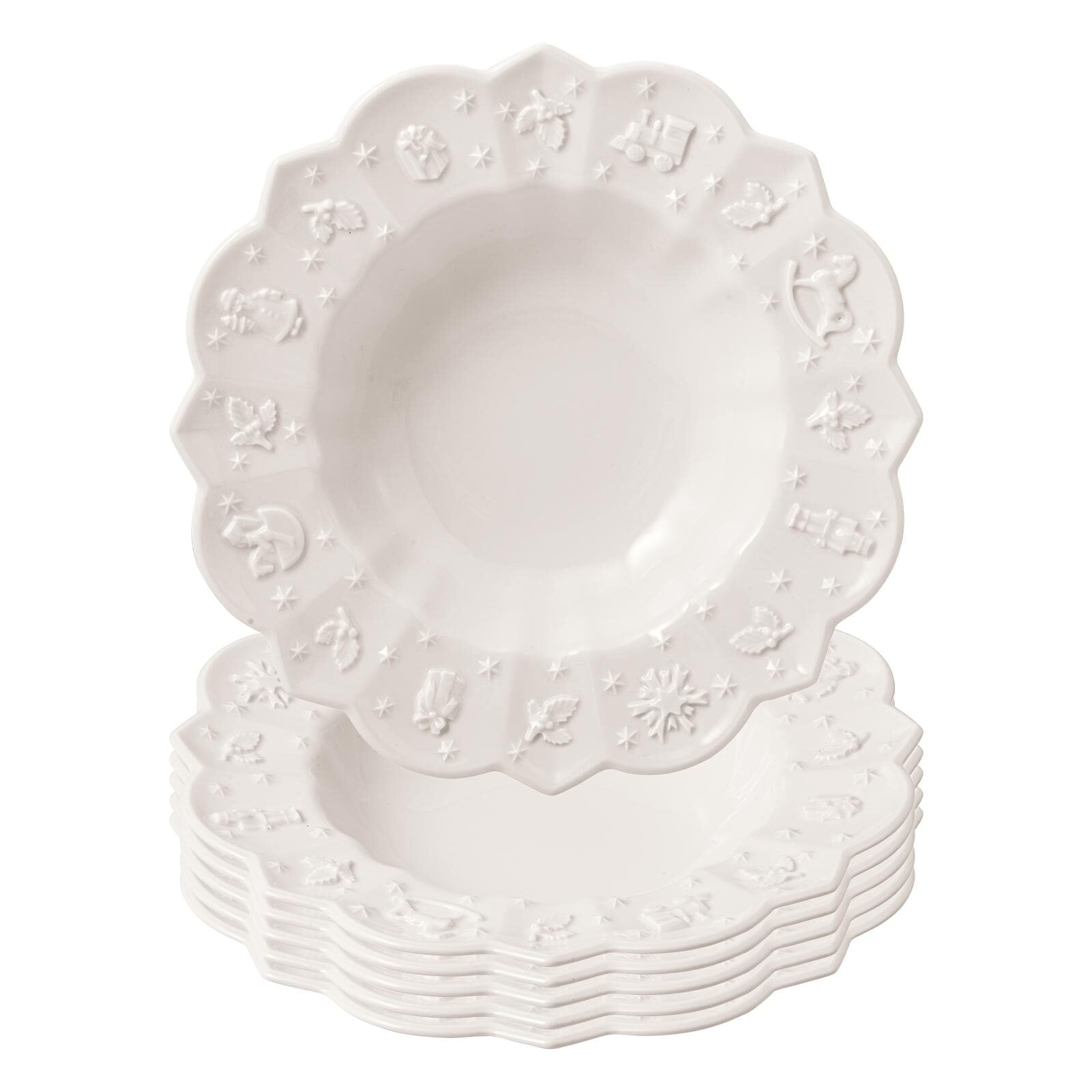 Villeroy & Boch Suppenteller "Suppenteller Toys Delight Royal Classic ø 23,2 cm 6er Set weiß"