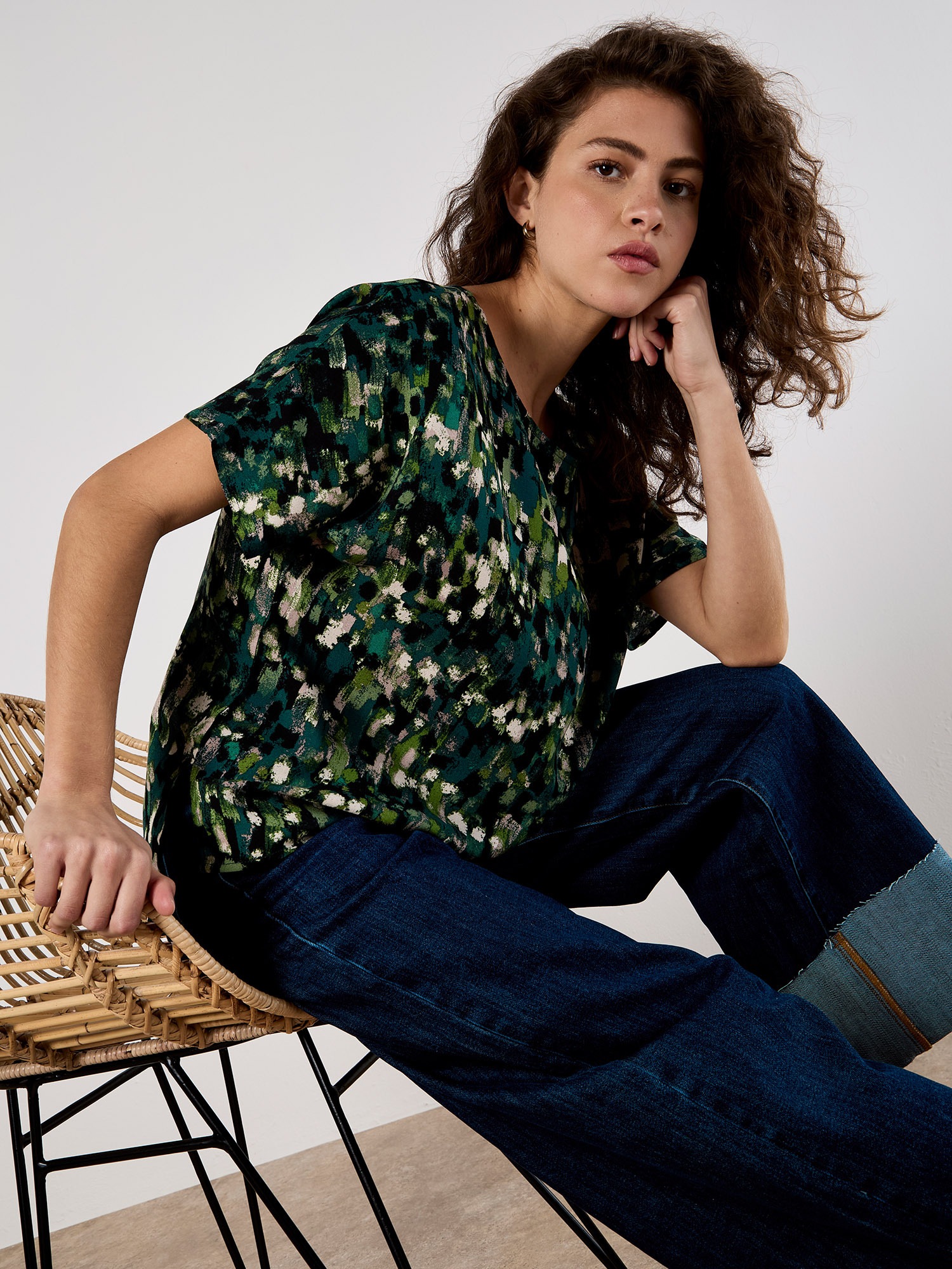 Apricot Fledermausshirt »Brush Stroke Tee«