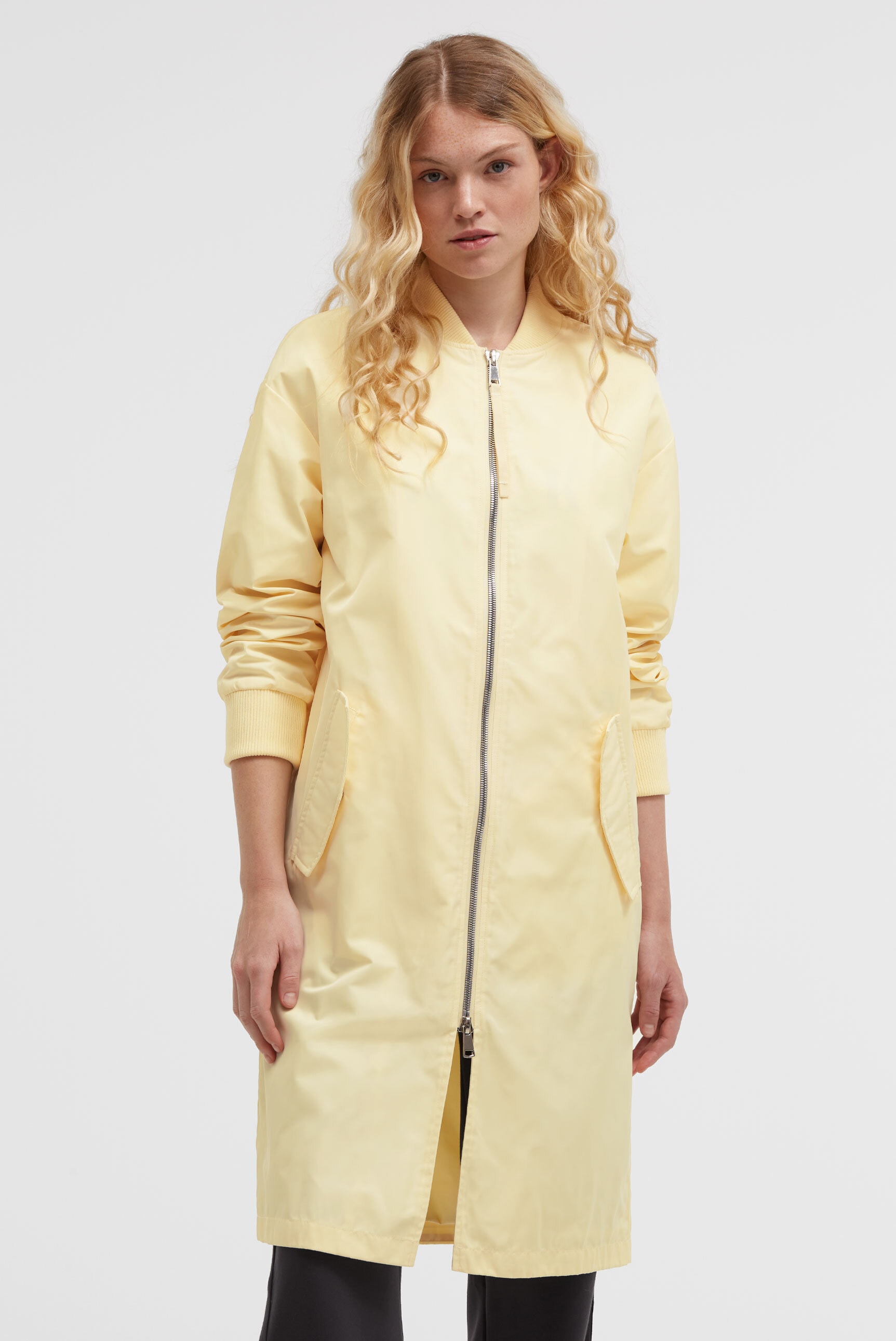 SENSES.THE LABEL Blouson ohne Kapuze mit Zwei-Wege-Reißverschluss