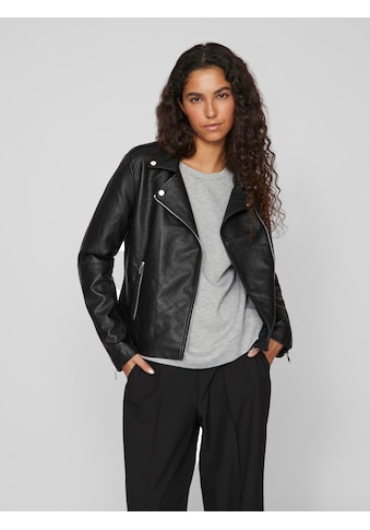 Lederimitatjacke »VICARA COATED JACKET - NOOS«, mit Biker Details