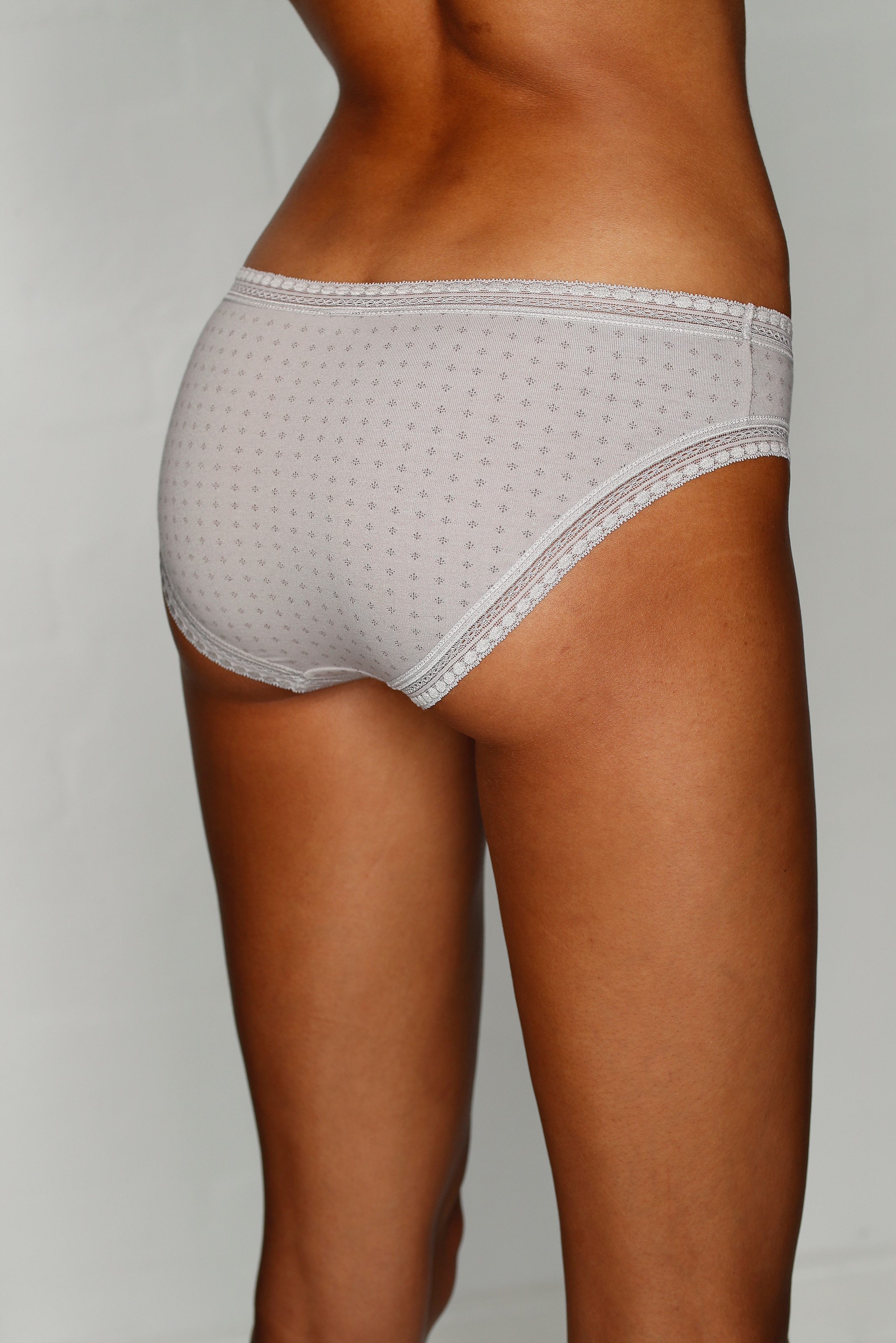 LASCANA Bikinislip, (Packung, BAUR elastischer 3 Spitze Baumwolle aus kaufen | weicher St.), online mit