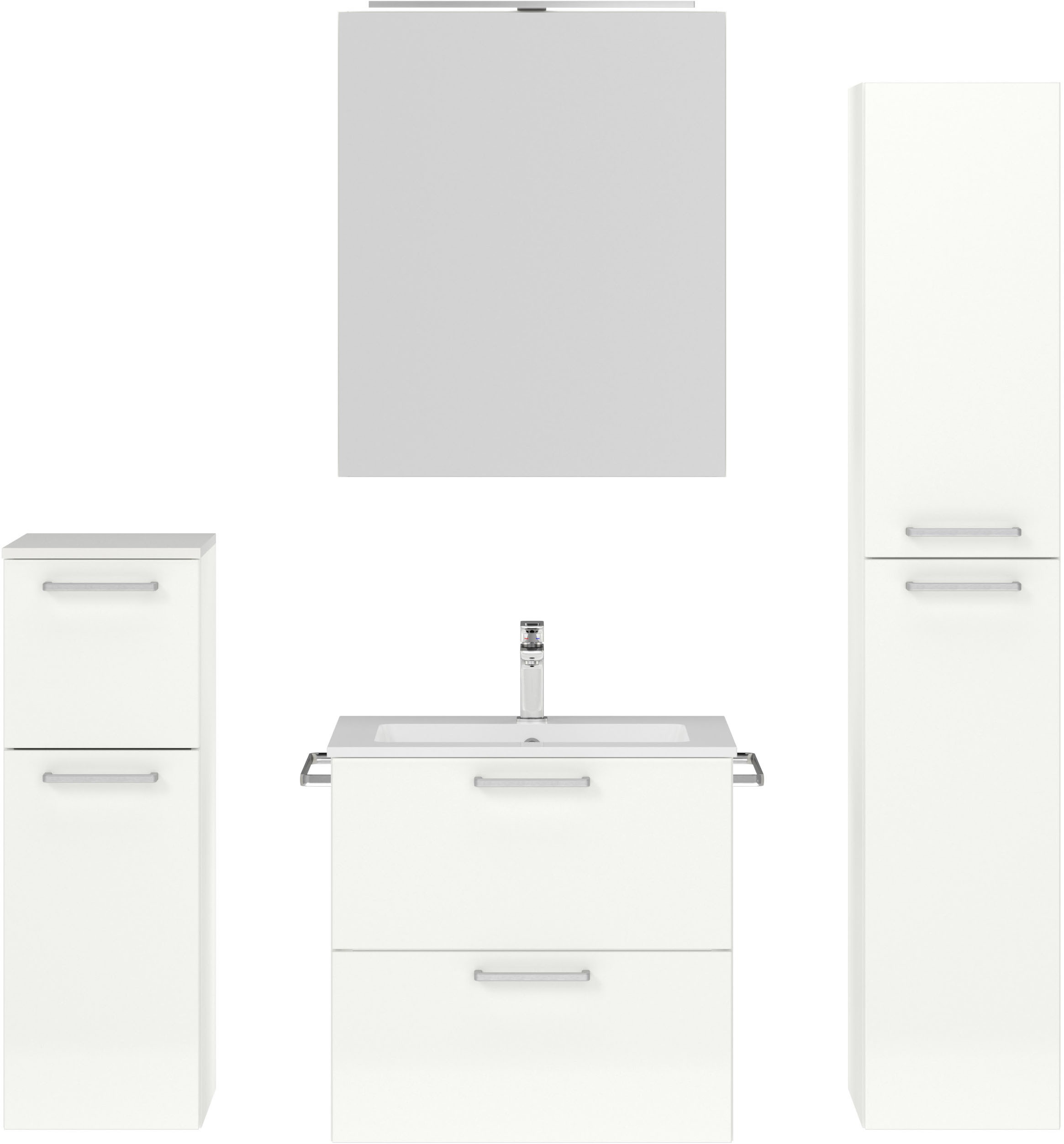 nobilia Badmöbel-Set "Tolvina" vormontiert, mit Soft-Close, 4 Stk. tlg. günstig online kaufen