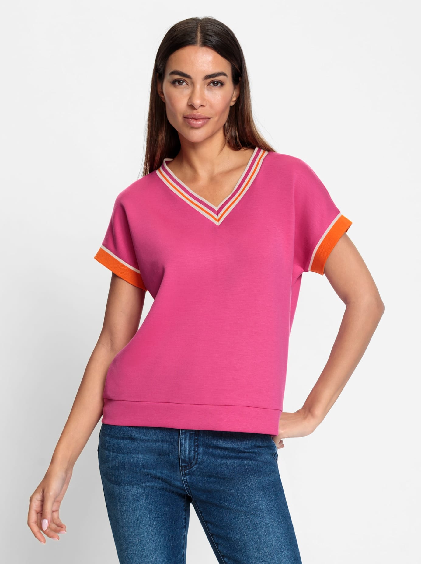 heine V-Shirt »Shirt«, (1 tlg.)
