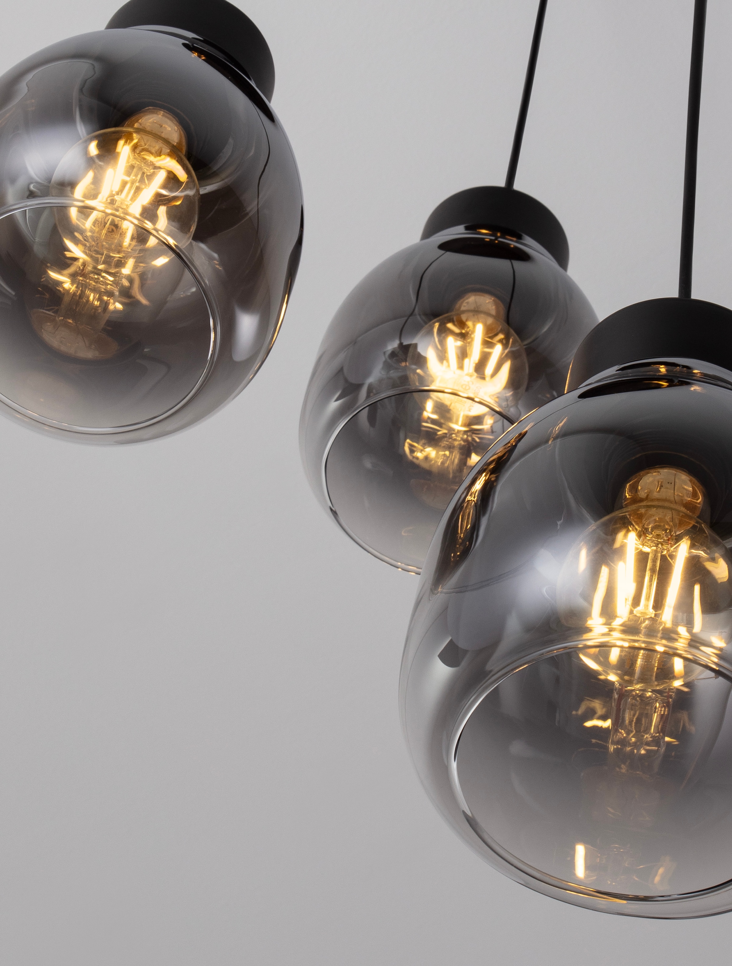 Nova Luce Pendelleuchte »BLACU«, 3 flammig