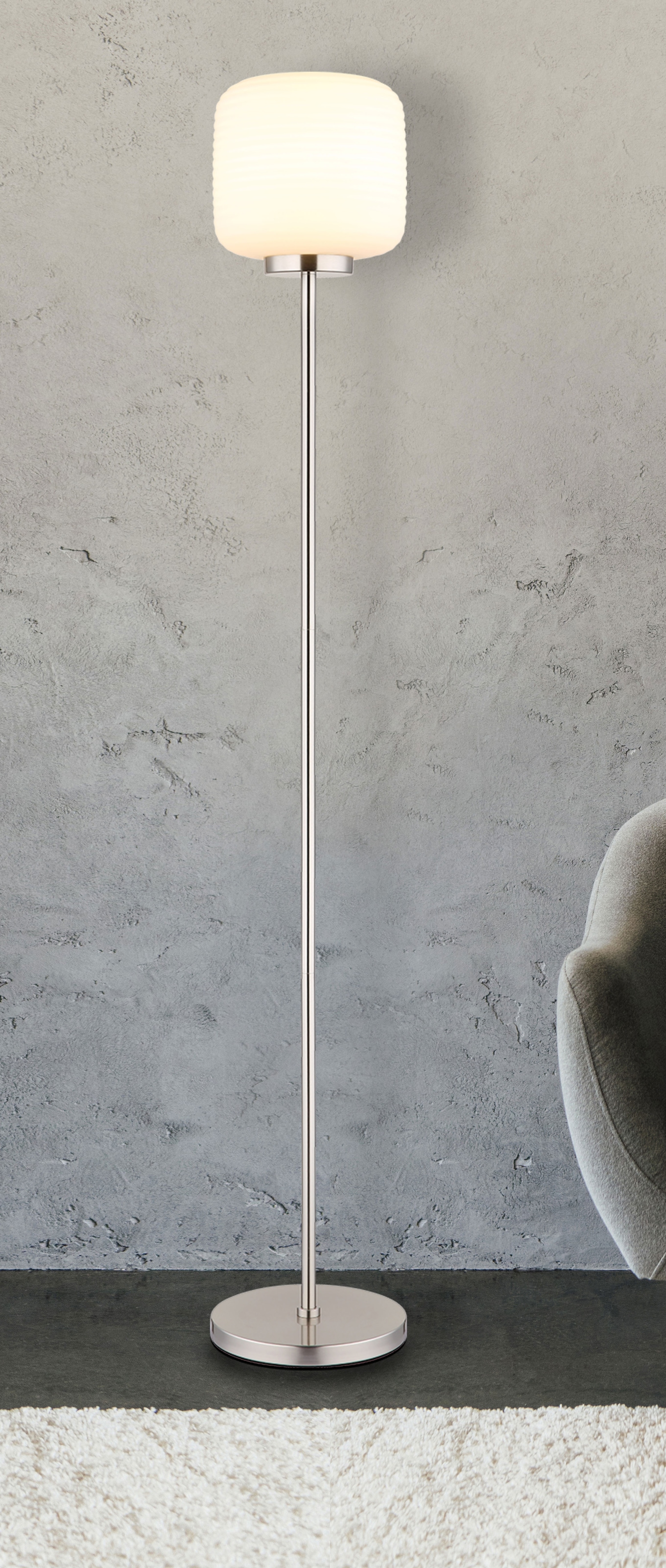 GLOBO LIGHTING Stehlampe »KLADORA« E27 1 Stk. Stehlampe Wohnzimmer Schlafzimmer Flur Design-Leuchte