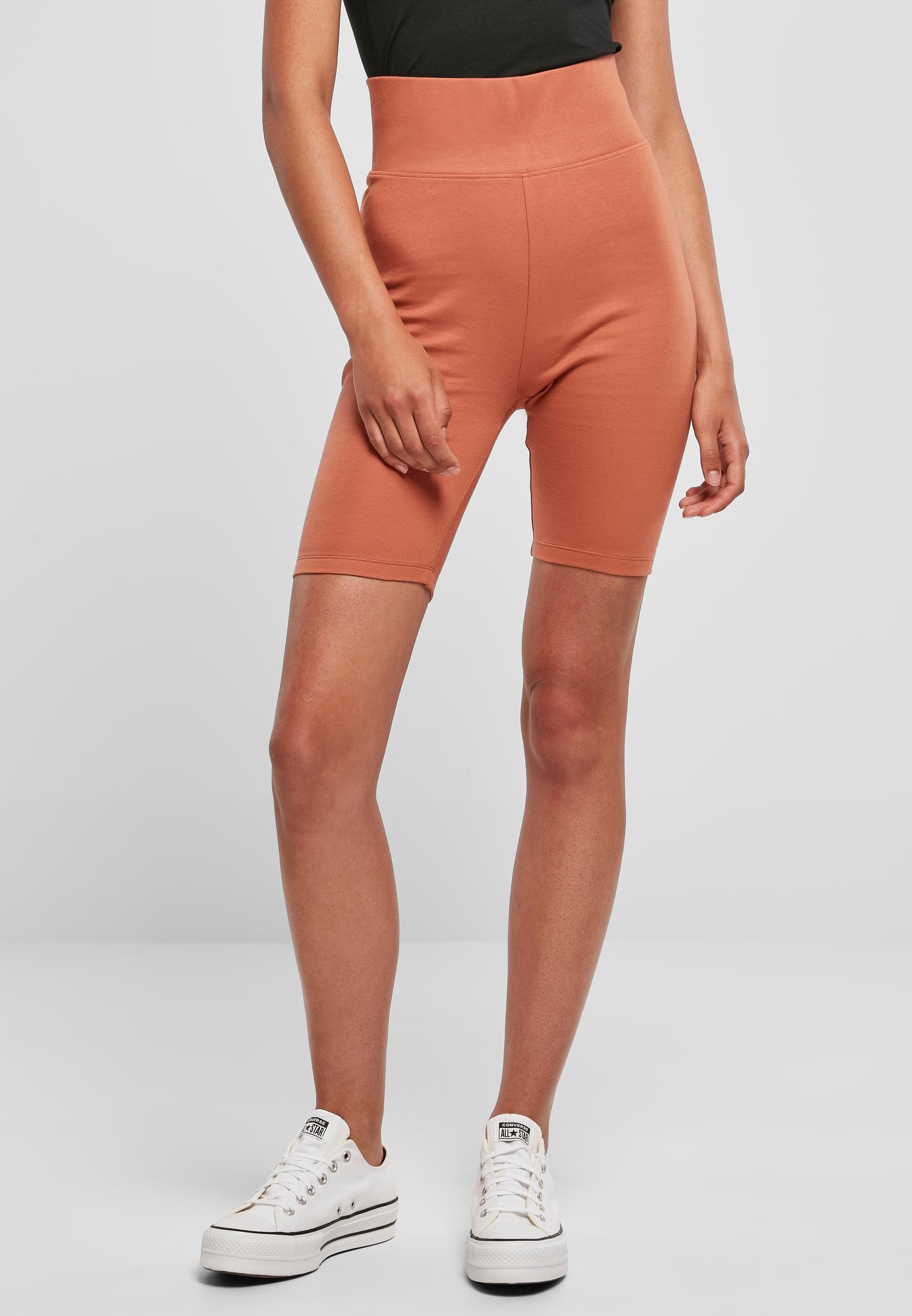 URBAN CLASSICS Stoffhose »Urban Classics Damen Ladies High Waist Cycle Shorts«, (1 tlg.)