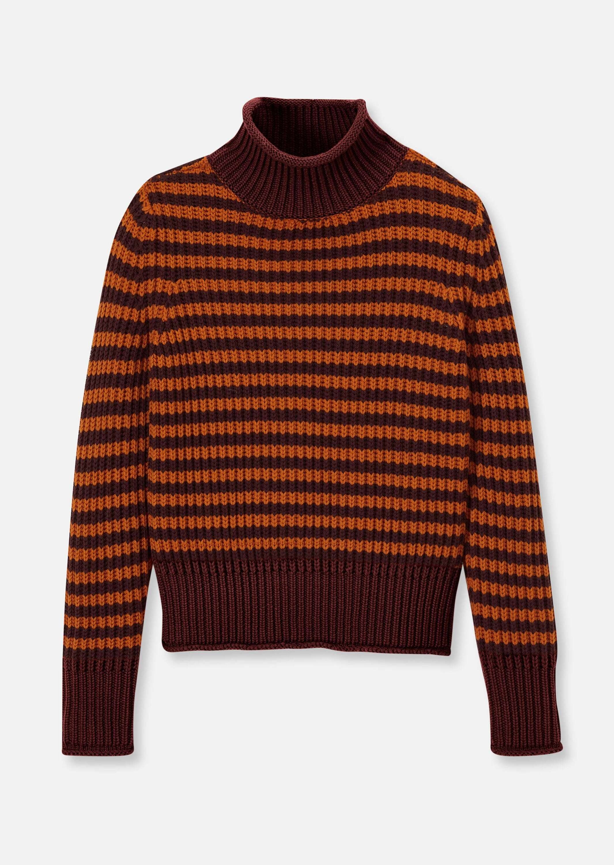 MADELEINE Longpullover »Pullover Softer Schurwoll-Pullover mit stylischen Streifen«