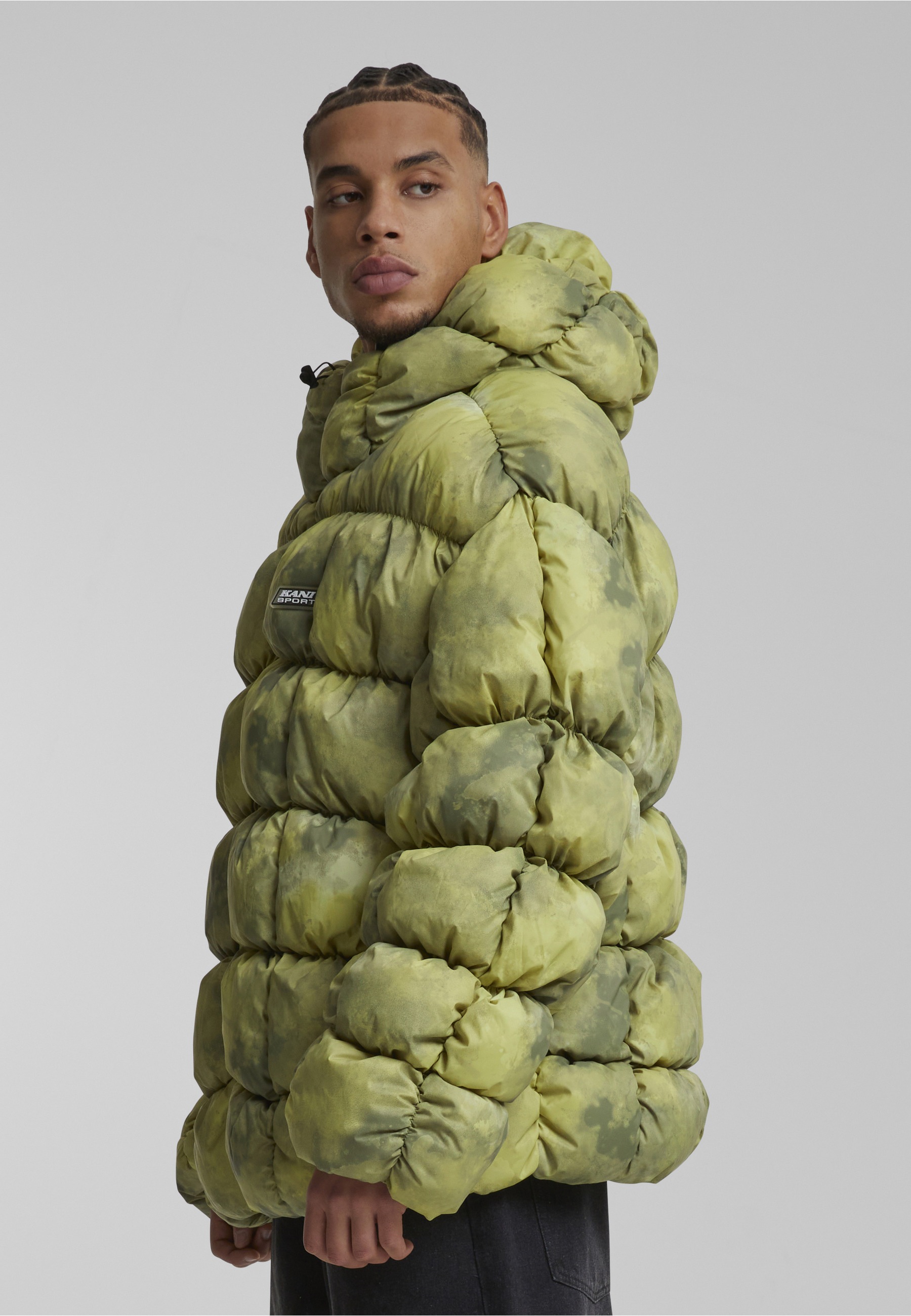 Karl Kani Winterjacke »Karl Kani Karl Kani Sport Patch Square Quilted Puffer Jacket« 1 Stk. tlg. ohne Kapuze