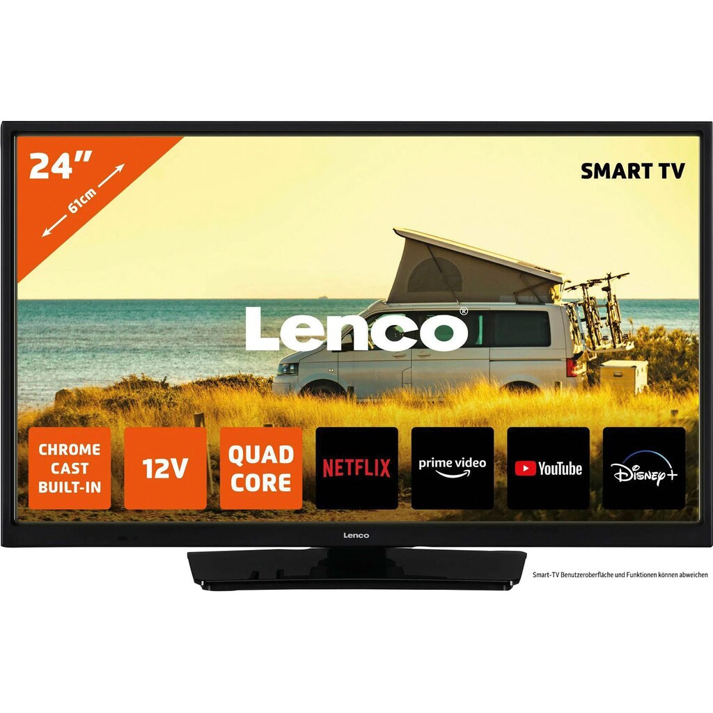 Lenco LED-Fernseher »LED-2463BK - Android-Smart-TV«, 61 cm/24 Zoll, HD, Smart-TV