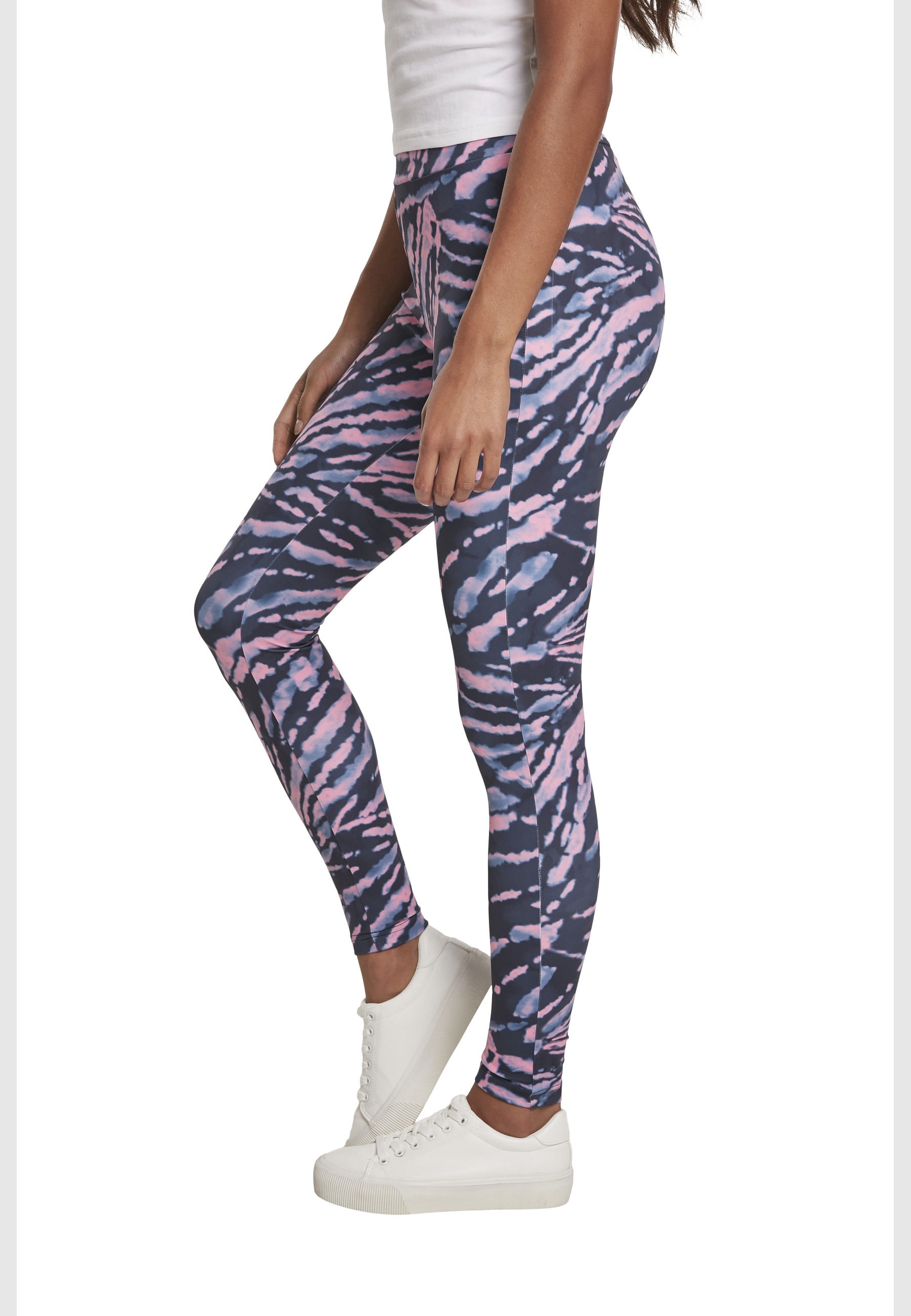 URBAN CLASSICS Leggings »Urban Classics Damen Ladies High Waist Tie Dye Leggings«