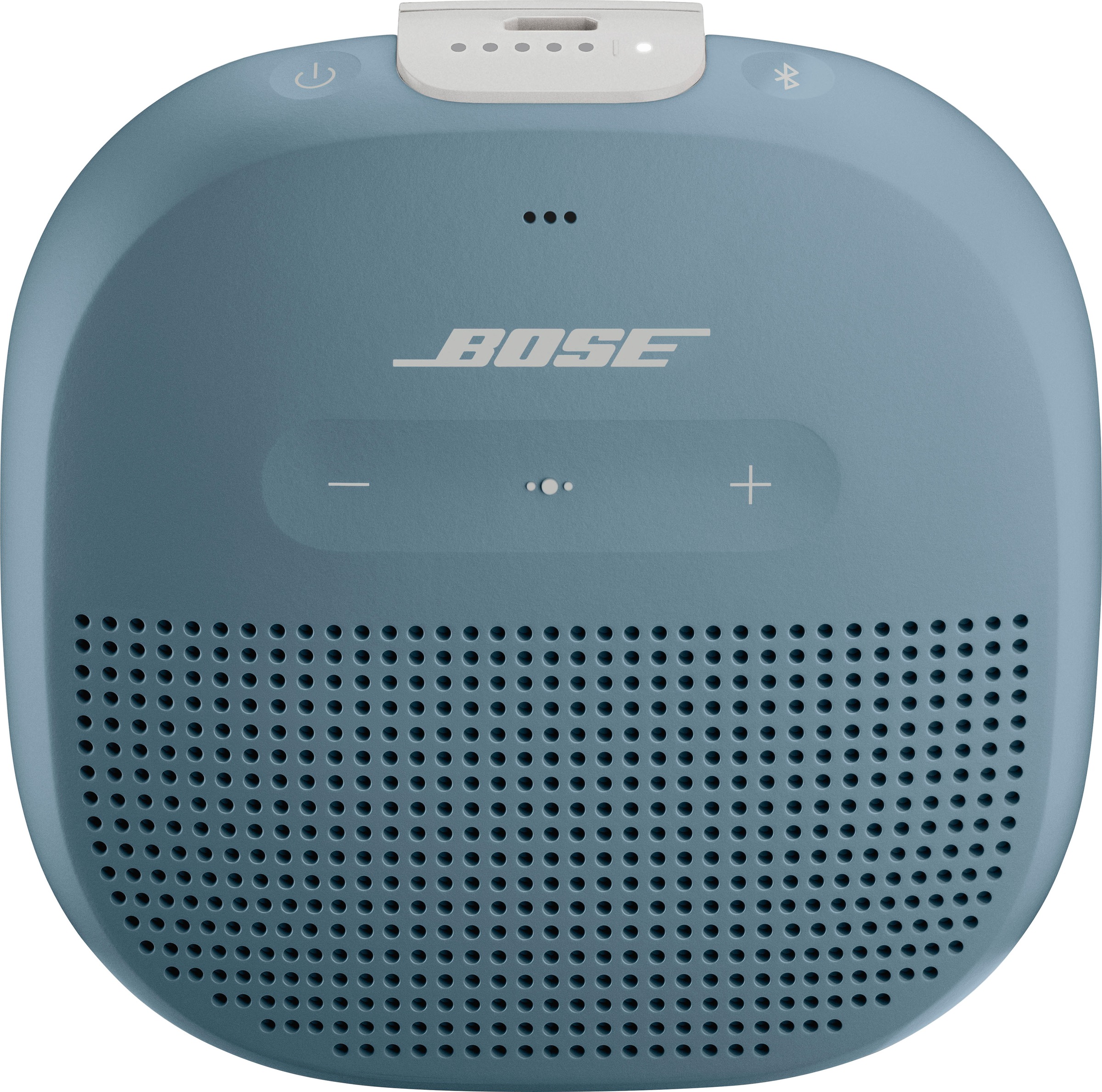 BOSE Portable-Lautsprecher "Soundlink Micro tragbarer Lautsprecher", B:9,83cm H:9,83cm T:3,48cm, blau, Lautsprecher, Wasser- und Staubschutz