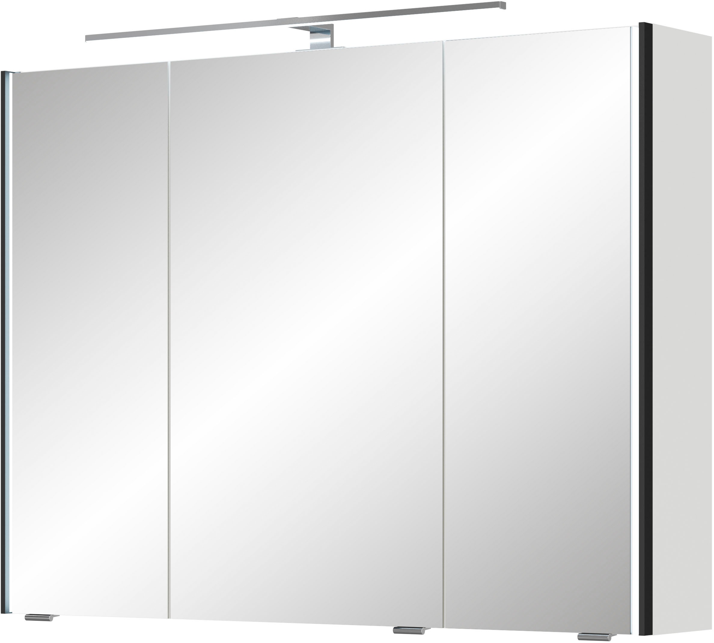 Saphir Spiegelschrank »Serie 7045 Badezimmer-Spiegelschrank inkl. LED-Beleuchtung, 3 Türen«, Badschrank 93,2 cm breit, inkl. LEDplus Schalter und Türdämpfer