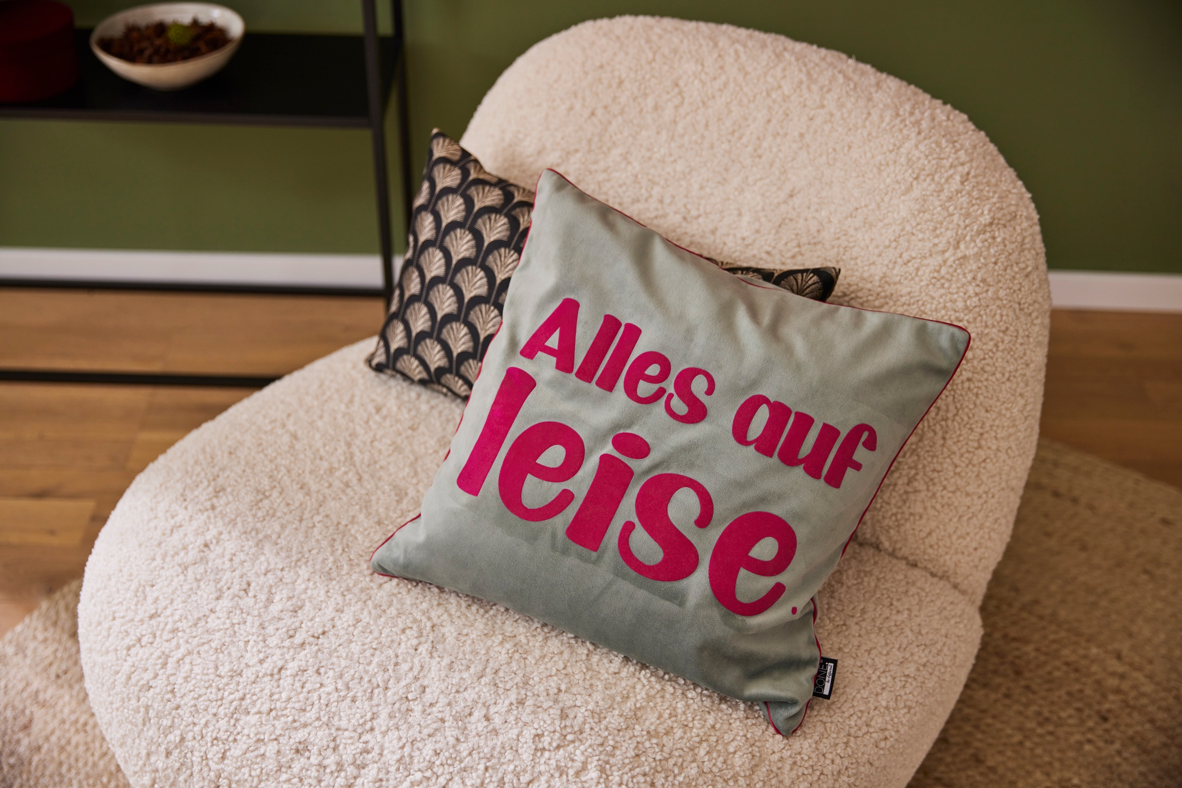 done.® Dekokissen »Vibe« Weicher Samtstoff