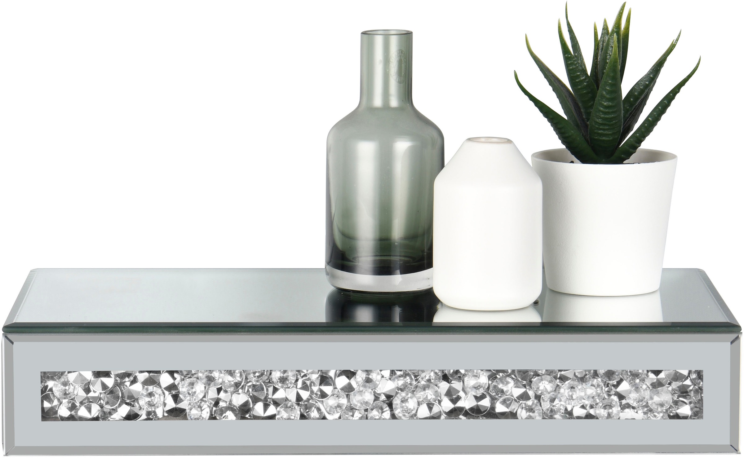 MIRRORS AND MORE Wandregal "Glitty" 1 Stk. tlg. Dekoratives Regal günstig online kaufen