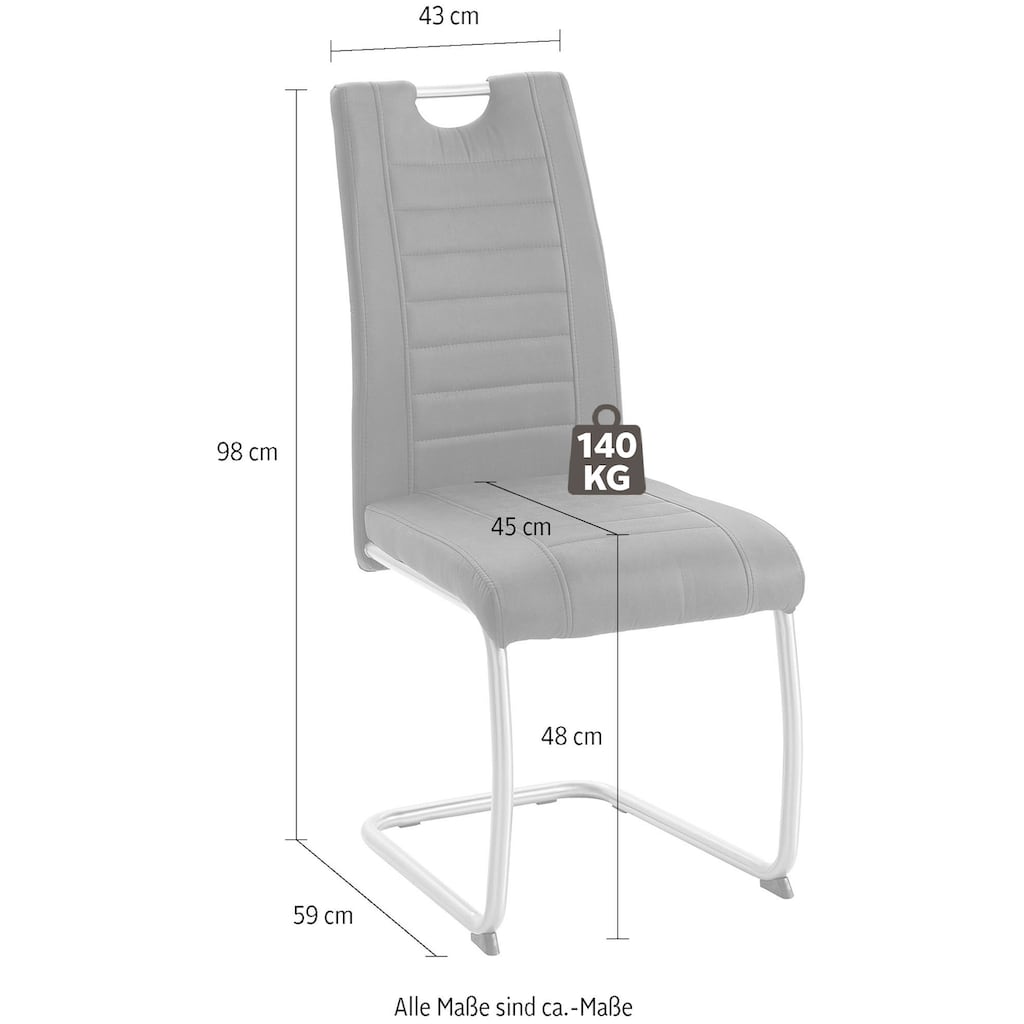 HELA Esszimmerstuhl »Ulla«, (Set), 2 St., Microfaser