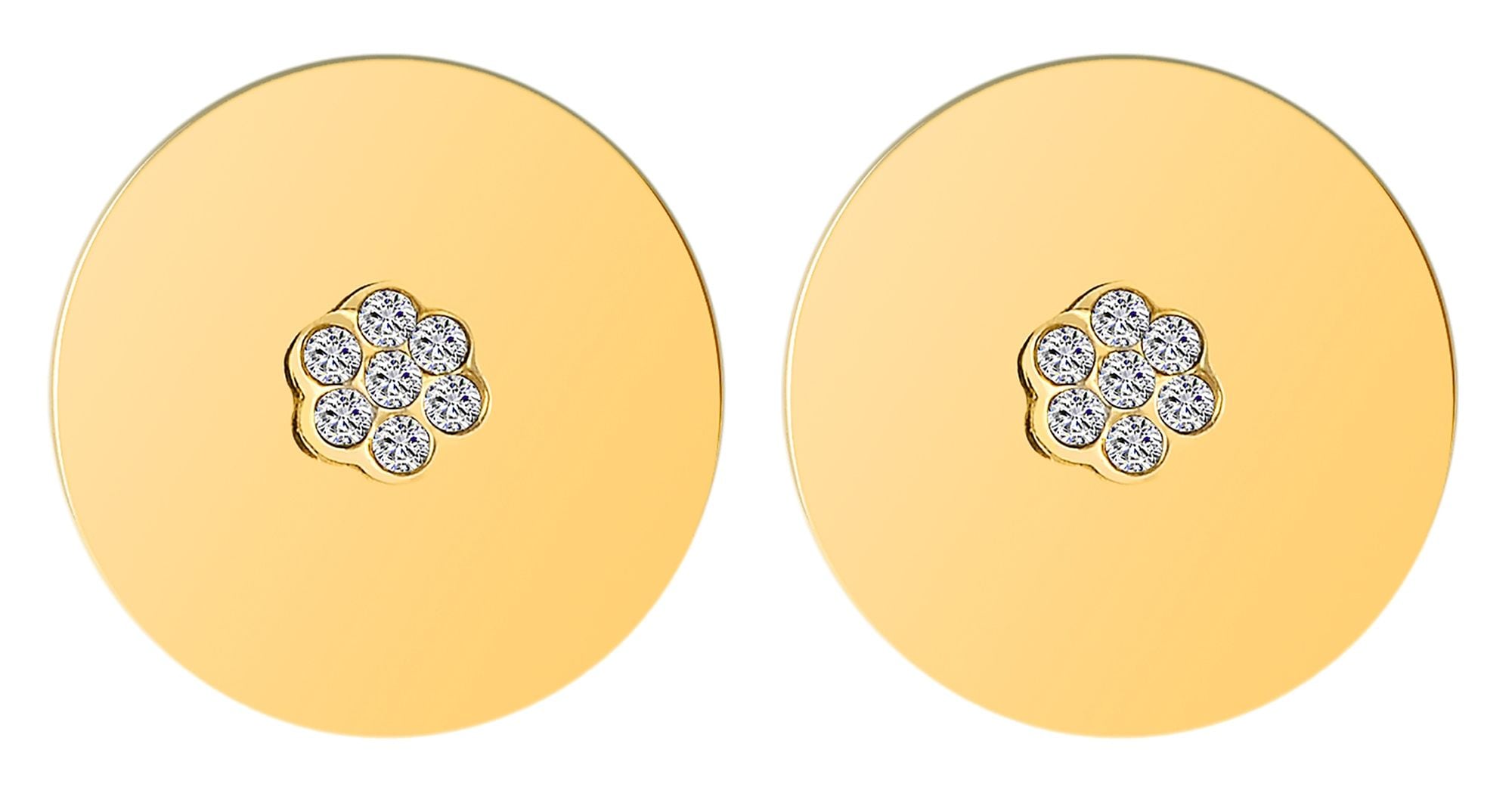Adelia´s Paar Ohrhänger "Ohrringe – Ohrstecker aus Edelstahl mit Strass Steinchen" Ideal als Geschenk für besondere Anlässe