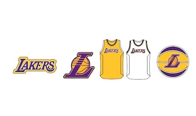 Schuhanstecker »Jibbitz™ NBA Los Angeles Lakers«, (Set, 5 tlg., Kein Spielzeug. Nicht...