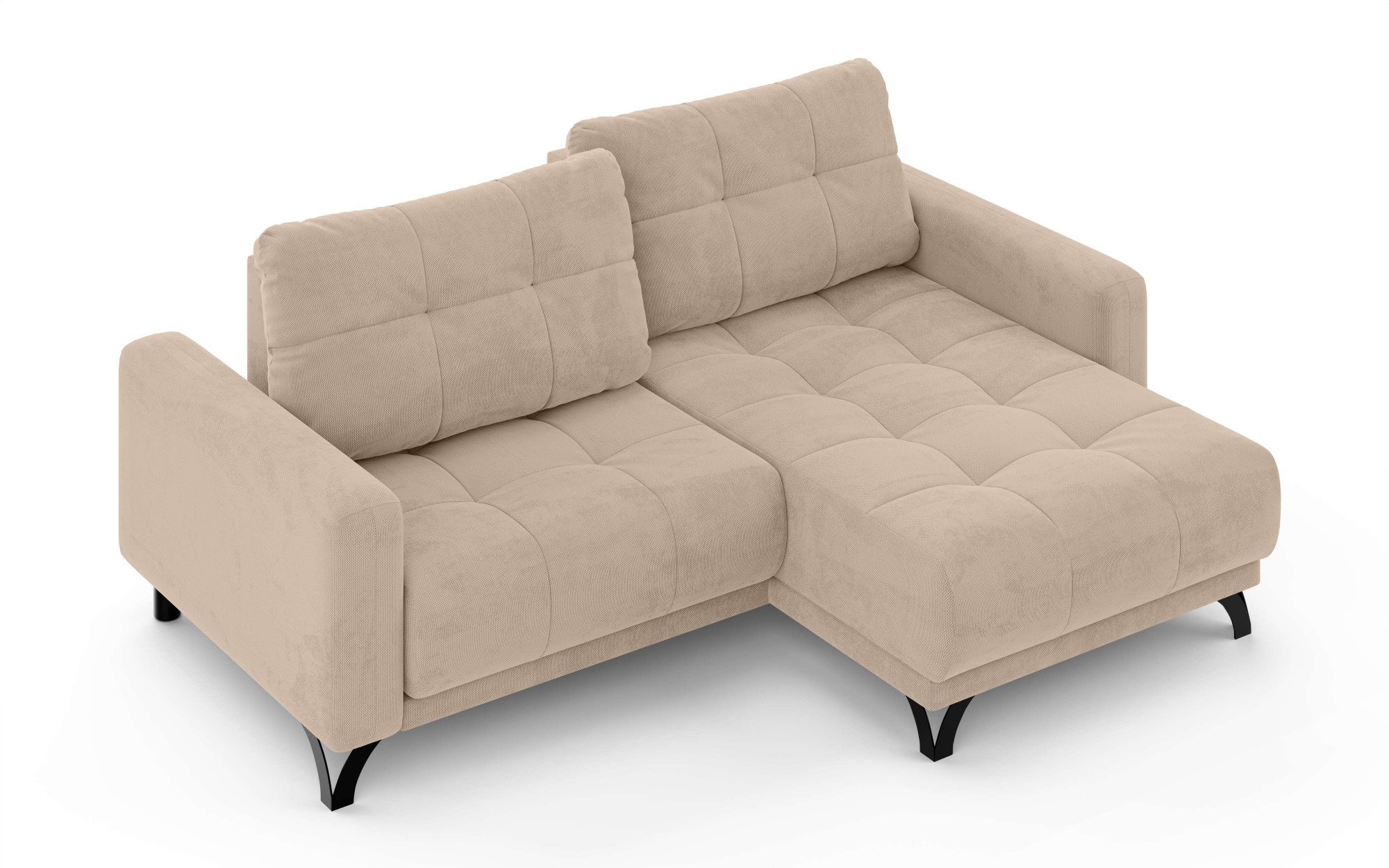 INOSIGN Ecksofa »FAIRVIEW mit verstellbaren Rückenlehne, Maße B/T/H: 234/174/93 cm«, L-Form mit Wellenunterfederung, Recamiere beidseitig montierbar