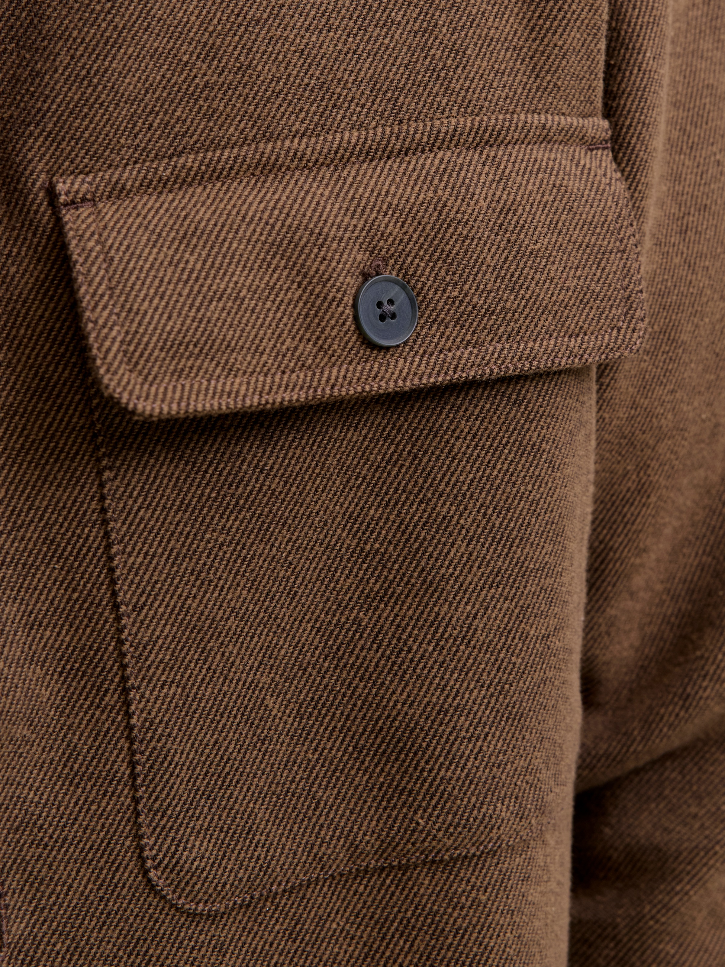 Jack & Jones Langarmhemd »JPRRAYLE MELANGE SOLID L/S OVERSHIRT SN«