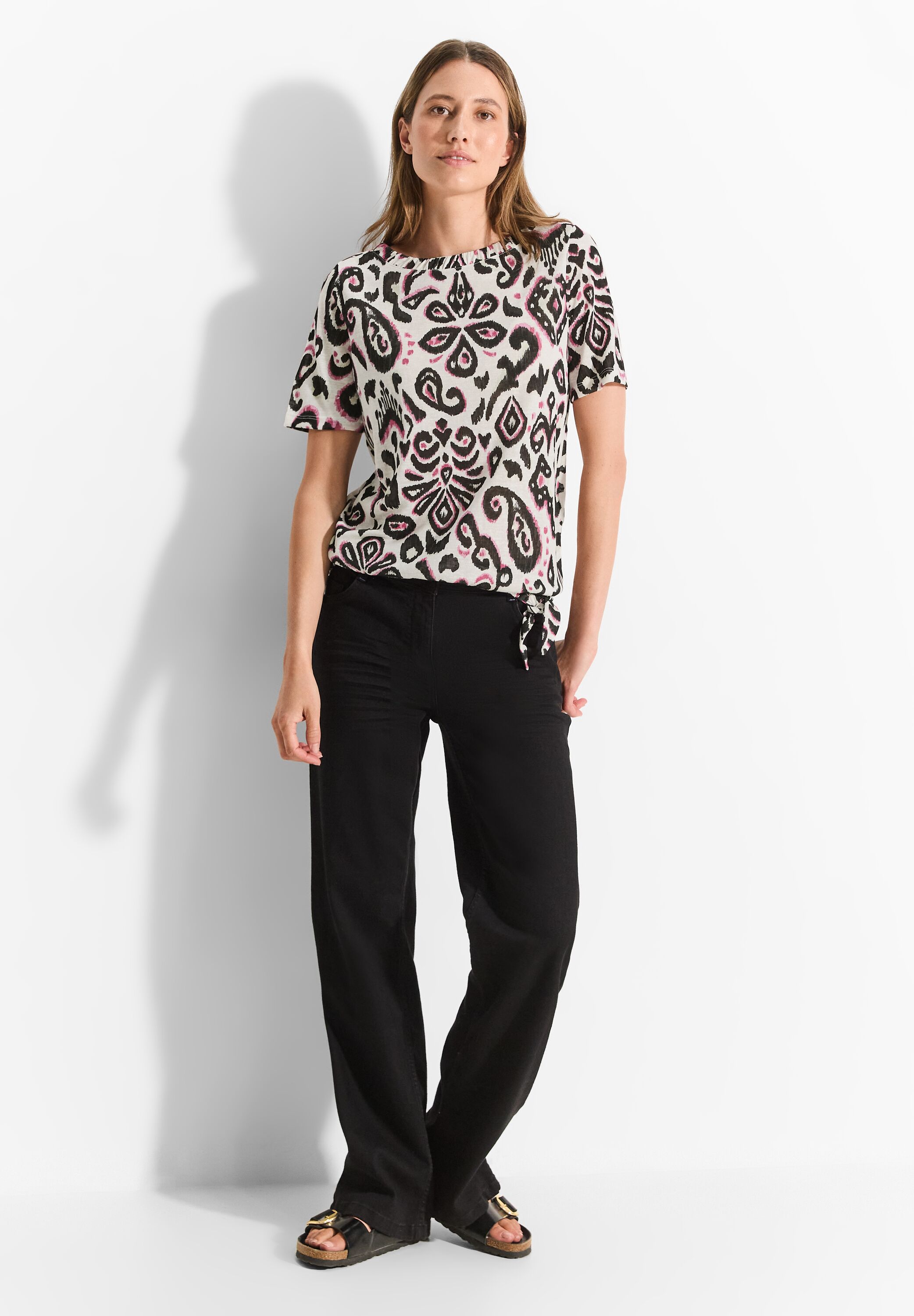 Thumbnail - Cecil T-Shirt mit Tunnelzugsaum