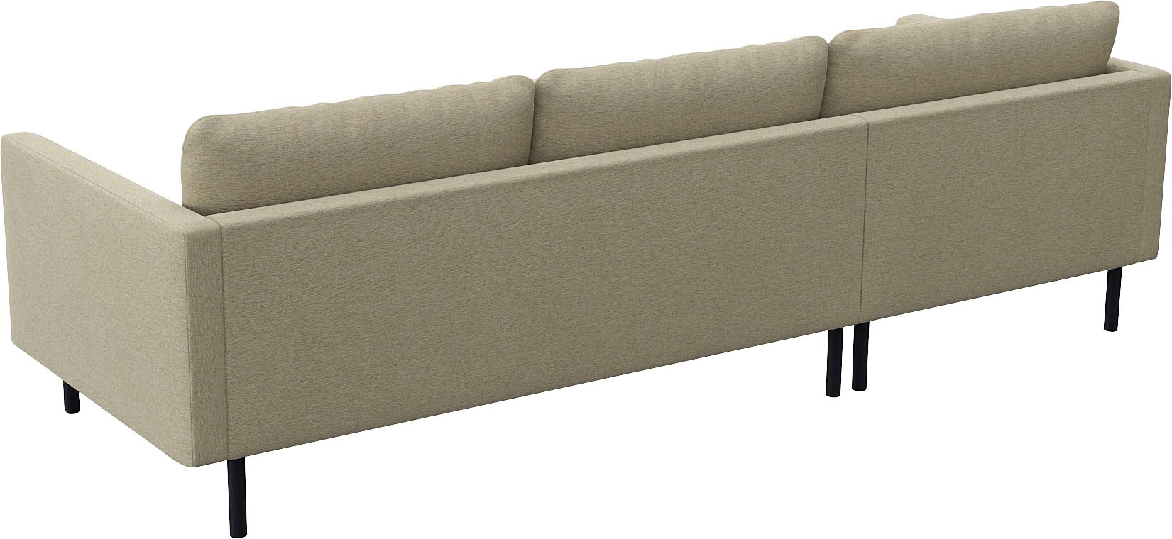 FLEXLUX Ecksofa »Bolzano, elegant und bequem, L-Form«, Sitzaufbau mit Kaltschaum & Stahl-Wellen, loose Sitz -& Rückenkissen