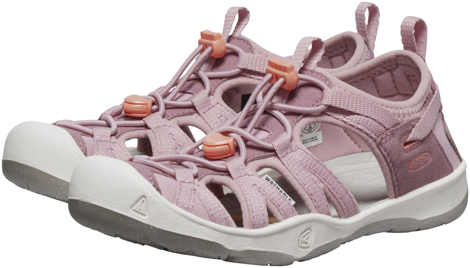 KEEN Jungen Sandale "MOXIE SANDAL", Gr. 36, rosa, Synthetik, Textil, Schuhe