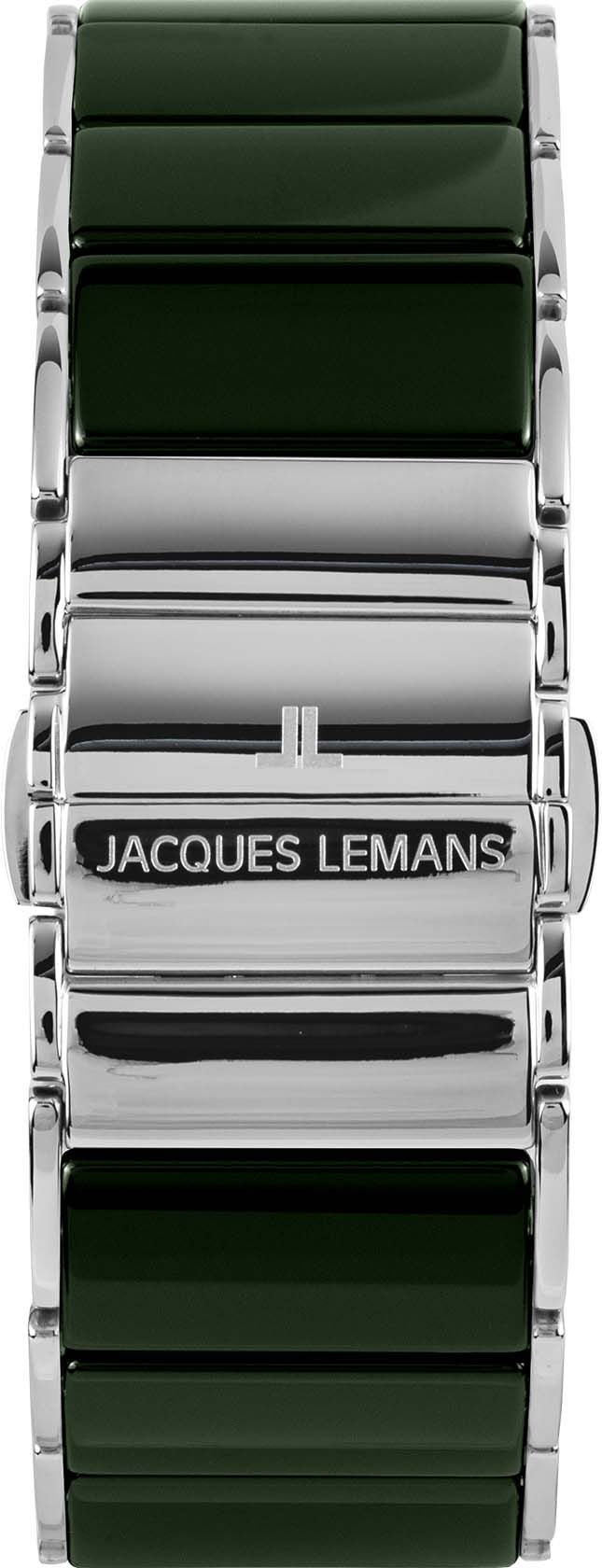 Jacques Lemans Chronograph »Dublin, 1-1941G«, Quarzuhr, Armbanduhr, Herrenuhr, Keramik, eckig, Stoppfunktion