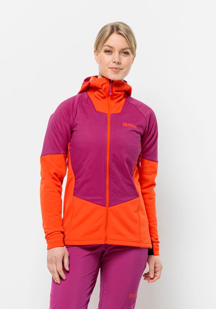 Jack Wolfskin Funktionsjacke "ALPSPITZE INS HYBRID W", mit Kapuze