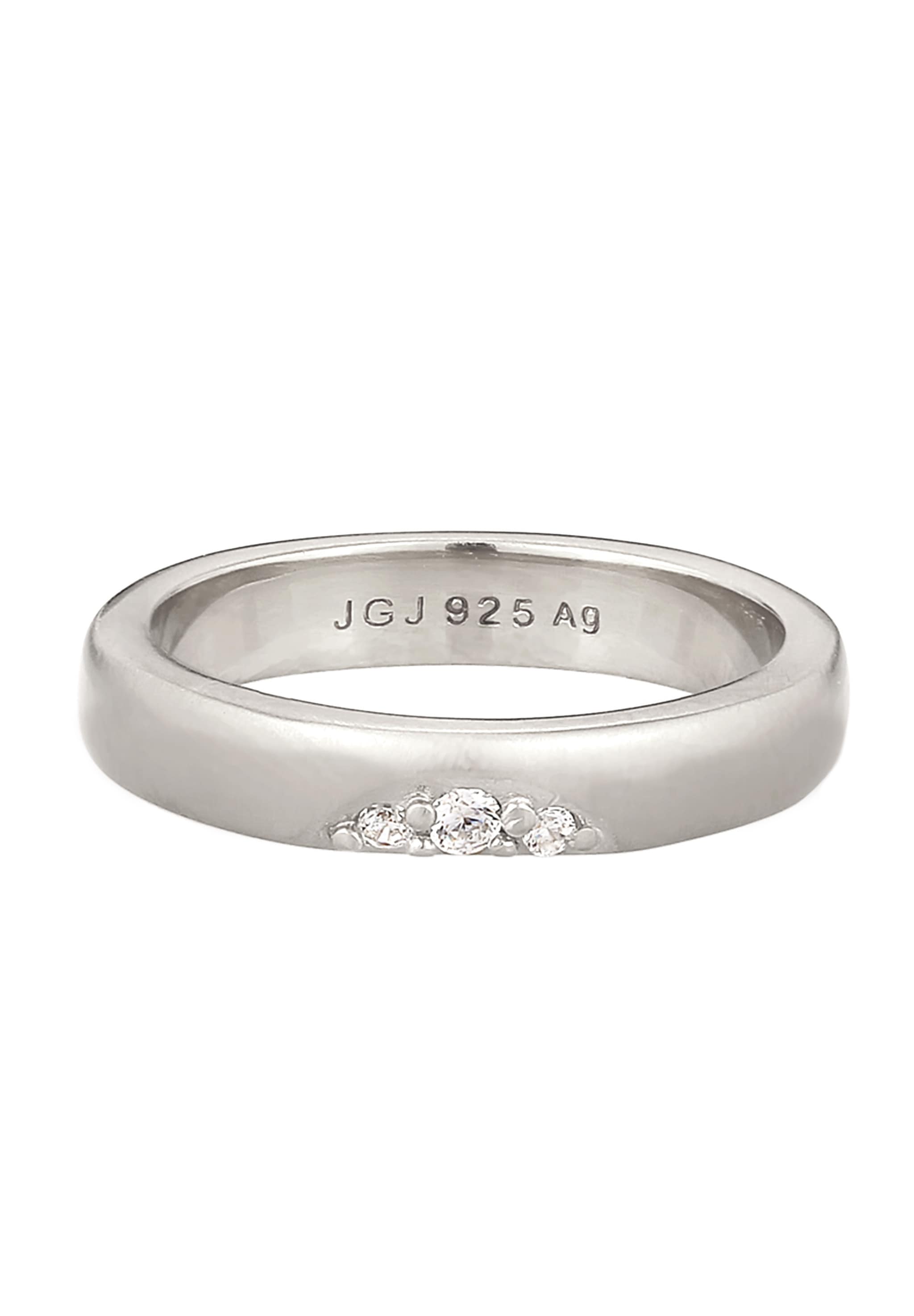 Elli DIAMONDS Diamantring »Ring Verlobungsring Laborgezüchtete Diamanten Weiß Brillantschliff (0.075 ct) 925 Sterling Silber«