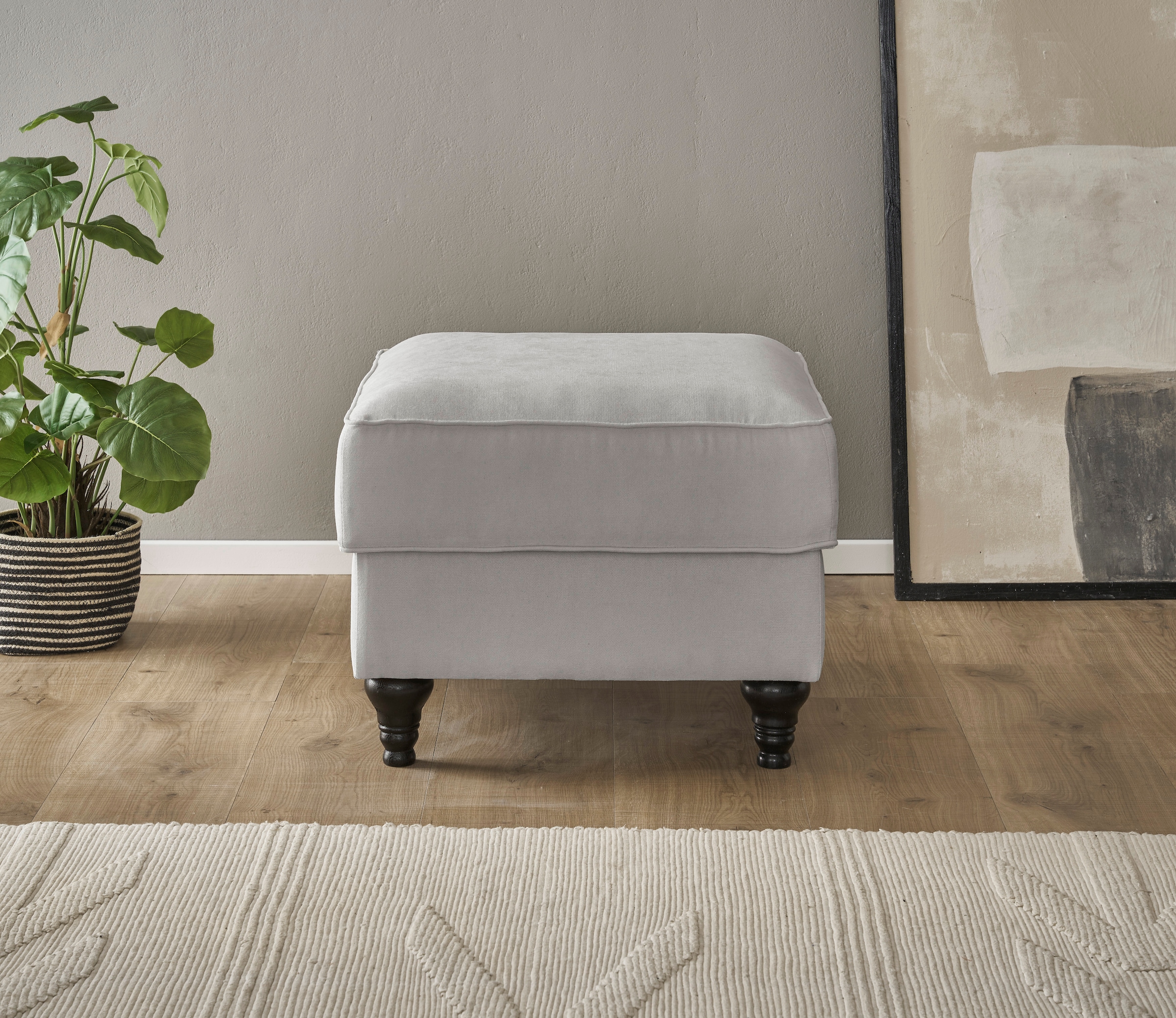 Home affaire Hocker "WESTMINSTER", mit Federkern-Polsterung günstig online kaufen