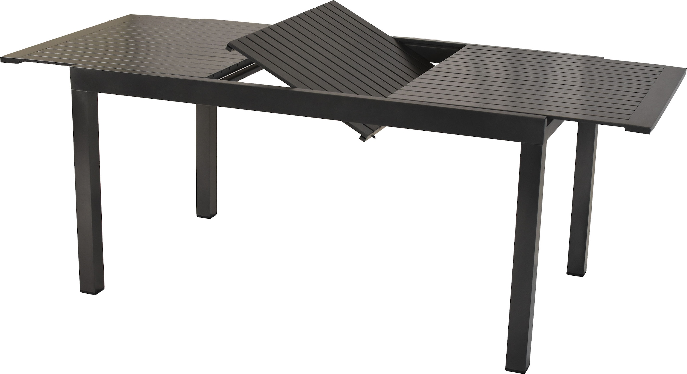 MERXX Garten-Essgruppe »Siros« Set, 9 tlg. inkl. 4 Sessel, 4 Auflagen, 1 Ausziehtisch