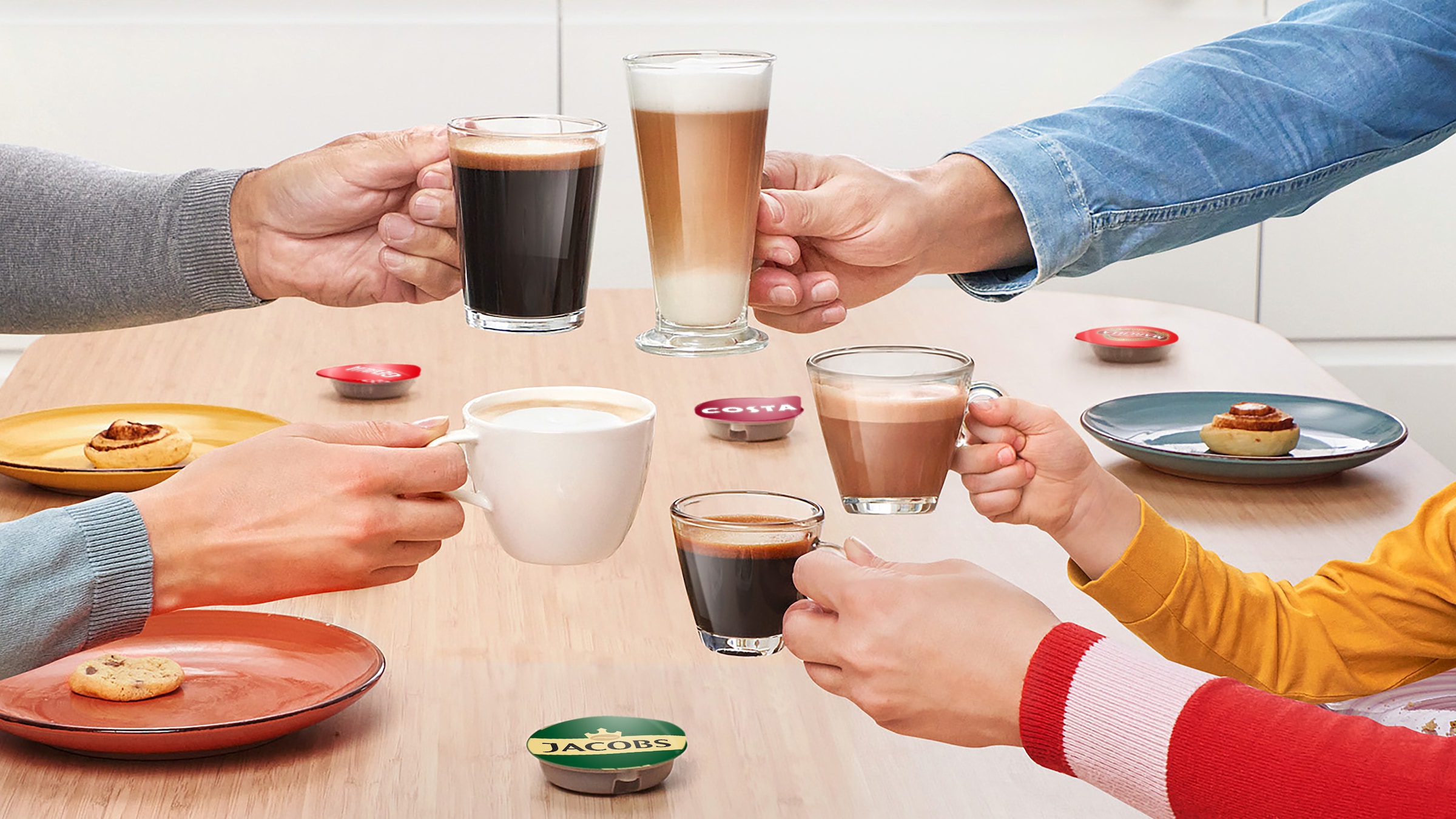 TASSIMO Kapselmaschine »style friendly TAS112E, über 70 Getränke, platzsparend«, nachhaltig, geeignet für alle Tassen, Wassertank 0,7 L, schwarz