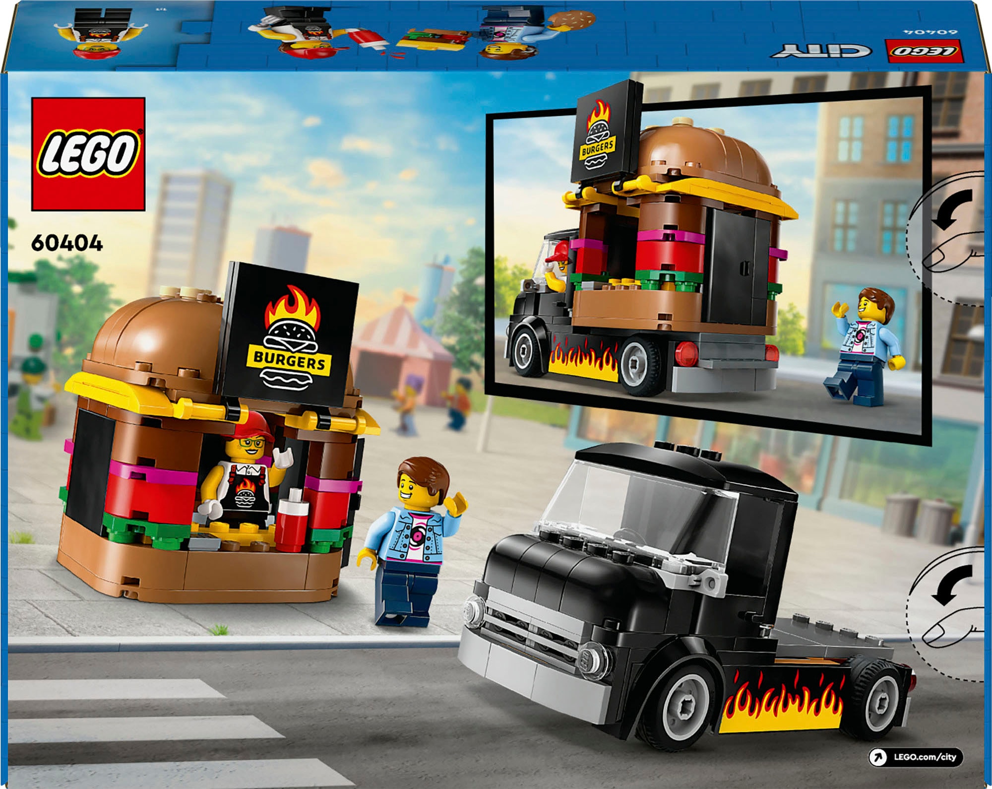 LEGO® Konstruktionsspielsteine »Burger-Truck (60404), LEGO City«, (194 St.), Made in Europe