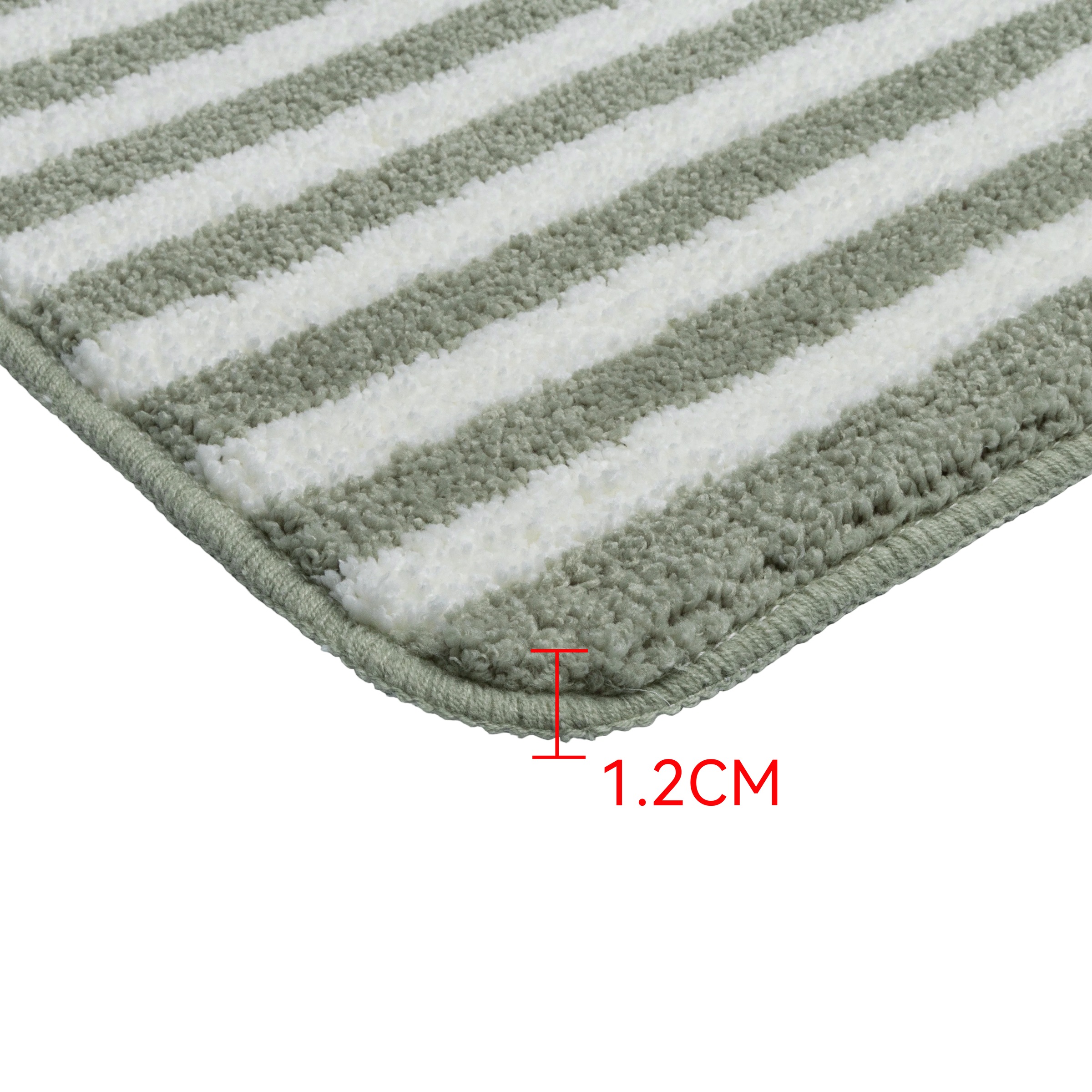 OTTO home Badematte »Streifen, Jannika, Badvorleger, Badezimmer Teppich« Höhe 12 mm rutschhemmend beschichtet fußbodenheizungsgeeignet | schnell trocknend Scandi, modern, gestreift, Badteppich, Badematten