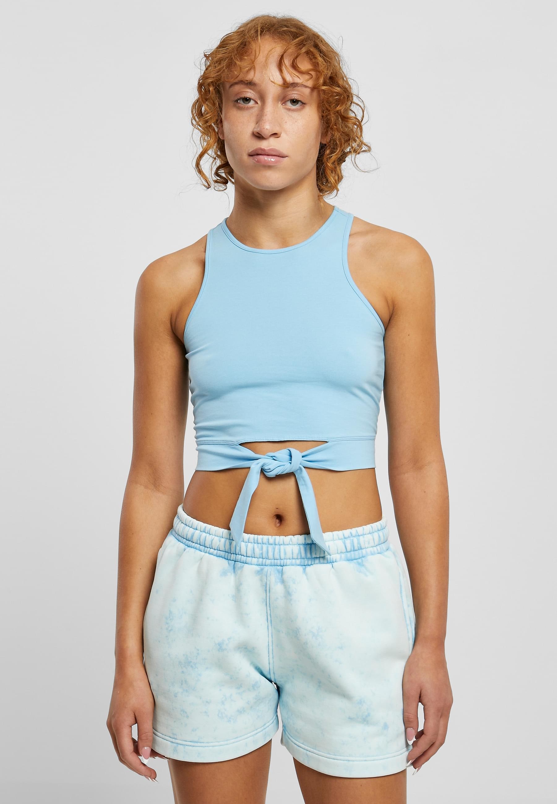 URBAN CLASSICS Muskelshirt »Urban Classics Damen Ladies Cropped Knot Top«, (1 tlg.)