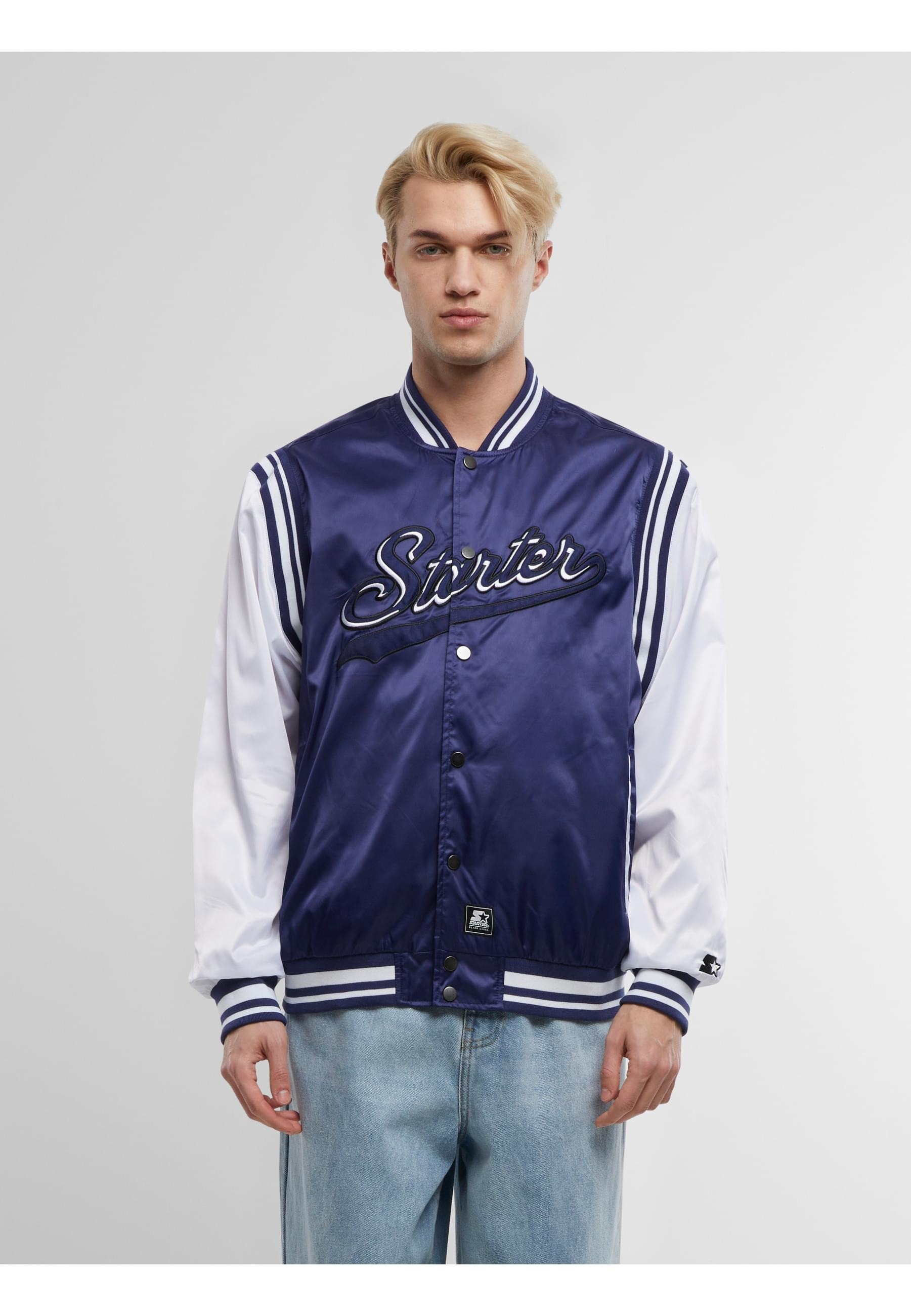 Starter Black Label Collegejacke »Starter Black Label Starter Satin College Jacket« 1 Stk. tlg. ohne Kapuze