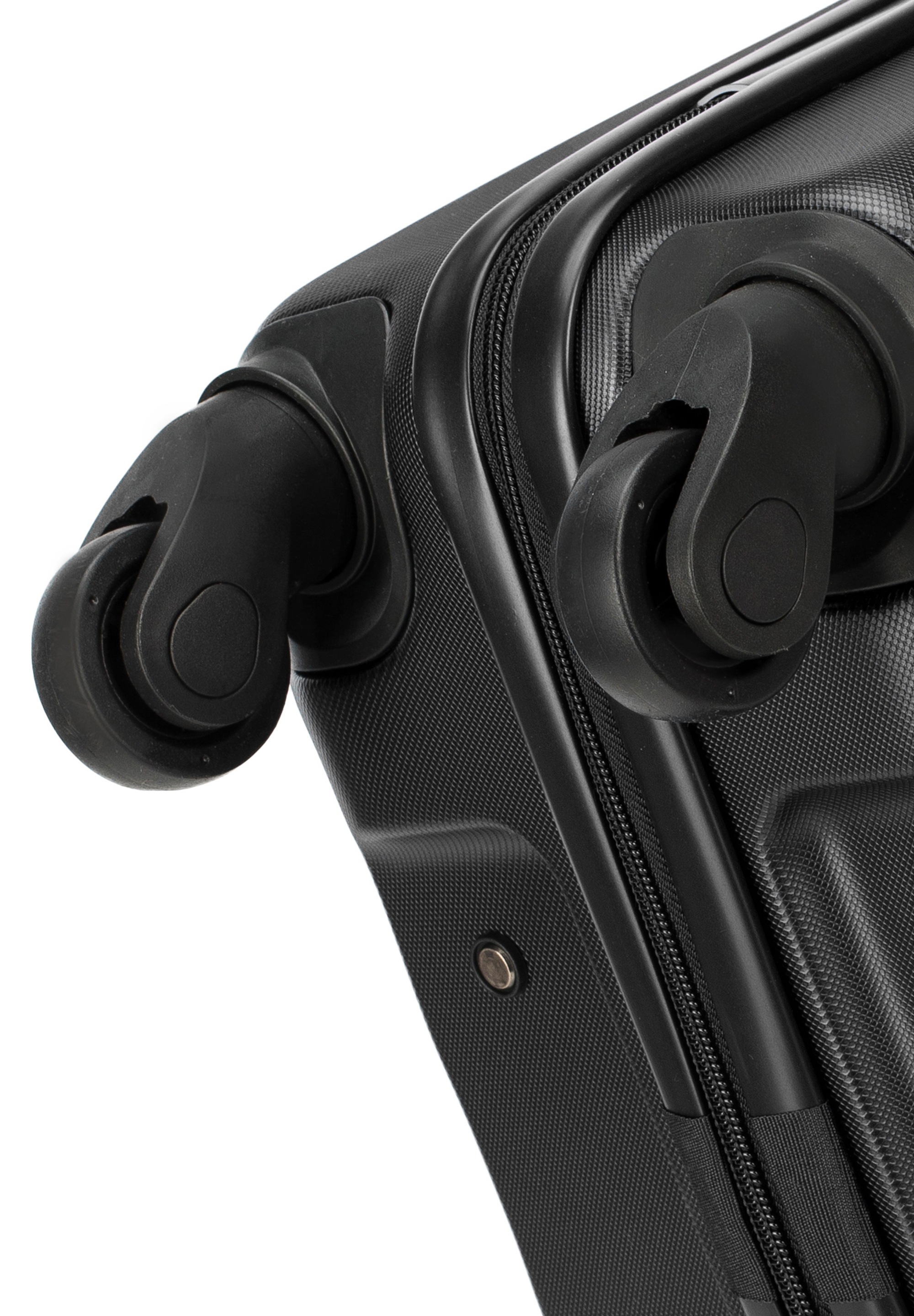WITTCHEN Handgepäckkoffer »CRUISE LINE«, (nein), 4 Rollen, Cabin-sized Black Textured Polycarbonate Suitcase / WITTCHEN
