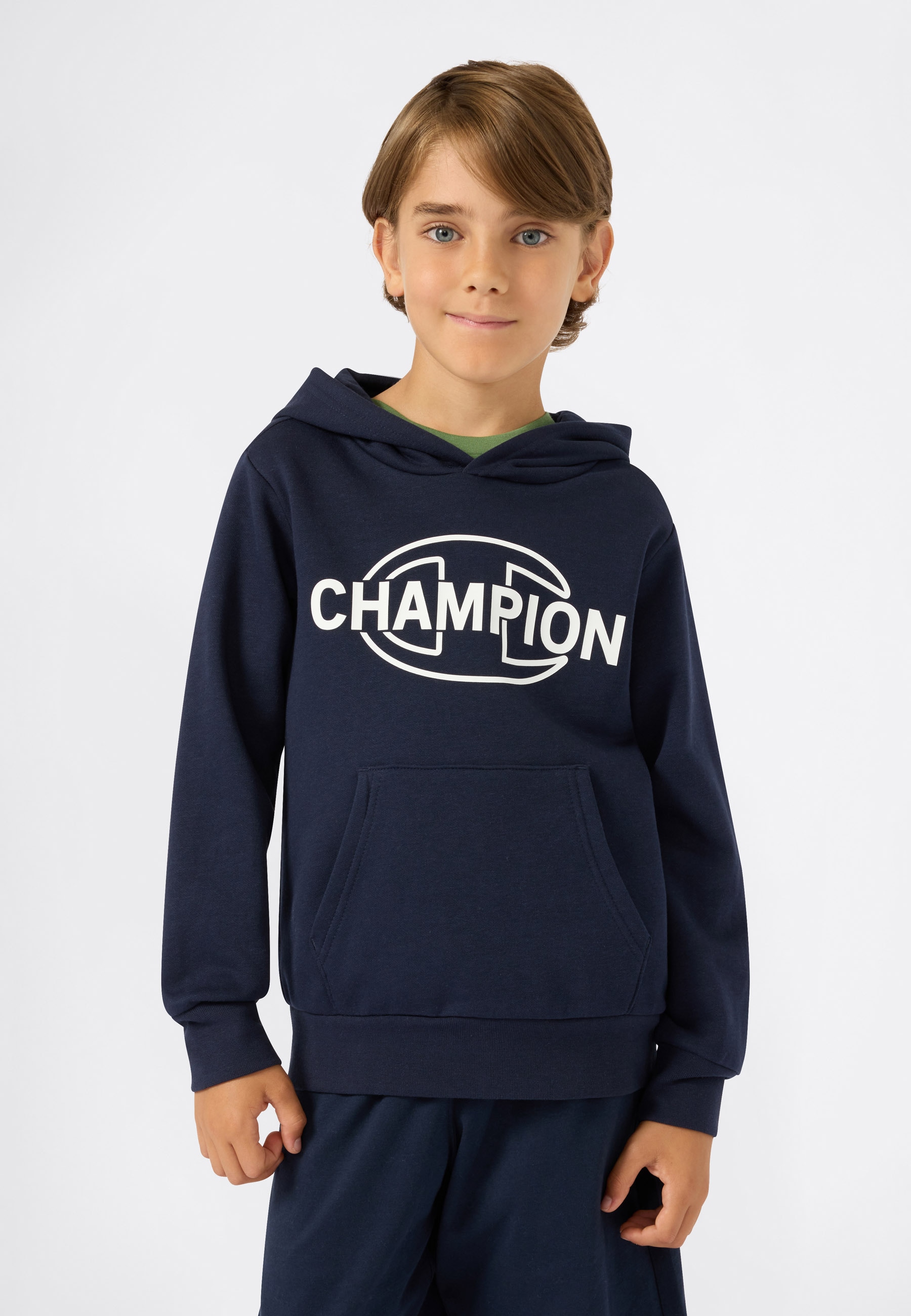 Champion 1100000002199 "SPORTWEAR HOODIE Standard Fit", für Kinder und Jugendliche, mit sportlichem Stil, Langarmdesign