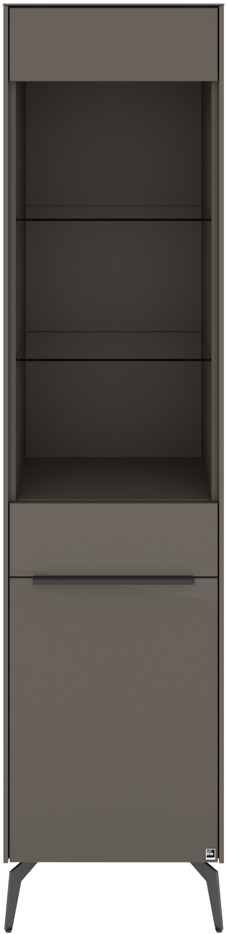 set one by Musterring Standvitrine »Reno« 1 Stk. tlg. Mit Winkelfuß in diversen Farben, 200 cm Höhe & Farbauswahl