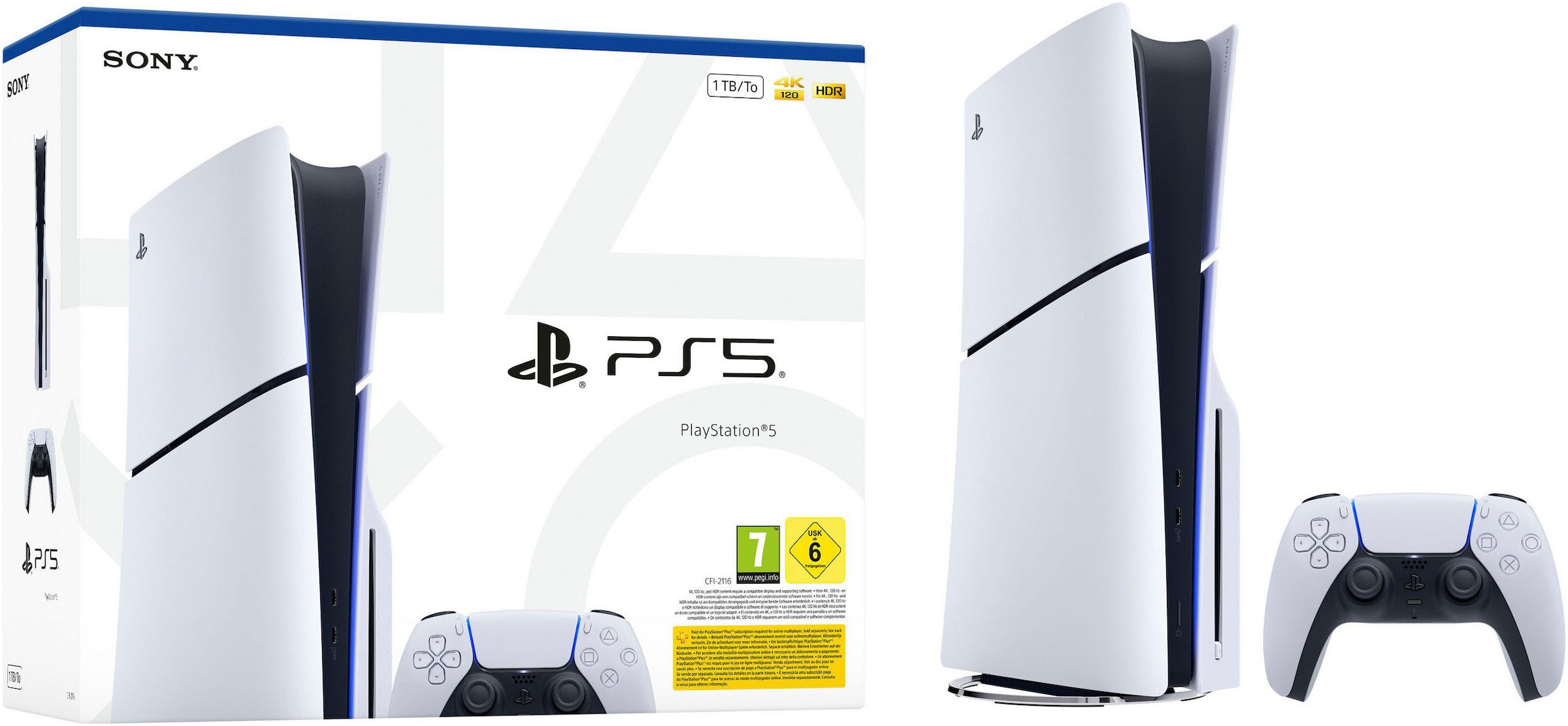 PlayStation 5 Konsolen-Set »PS5 Disk Slim Edition 1TB + Resident Evil Requiem« 1.000 GB 1 TB
